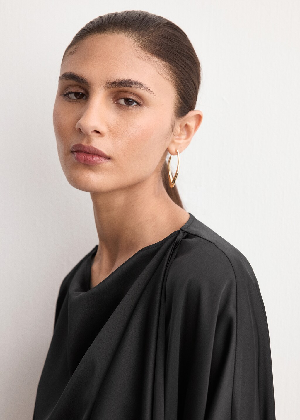 Ruched satin blouse - image 4