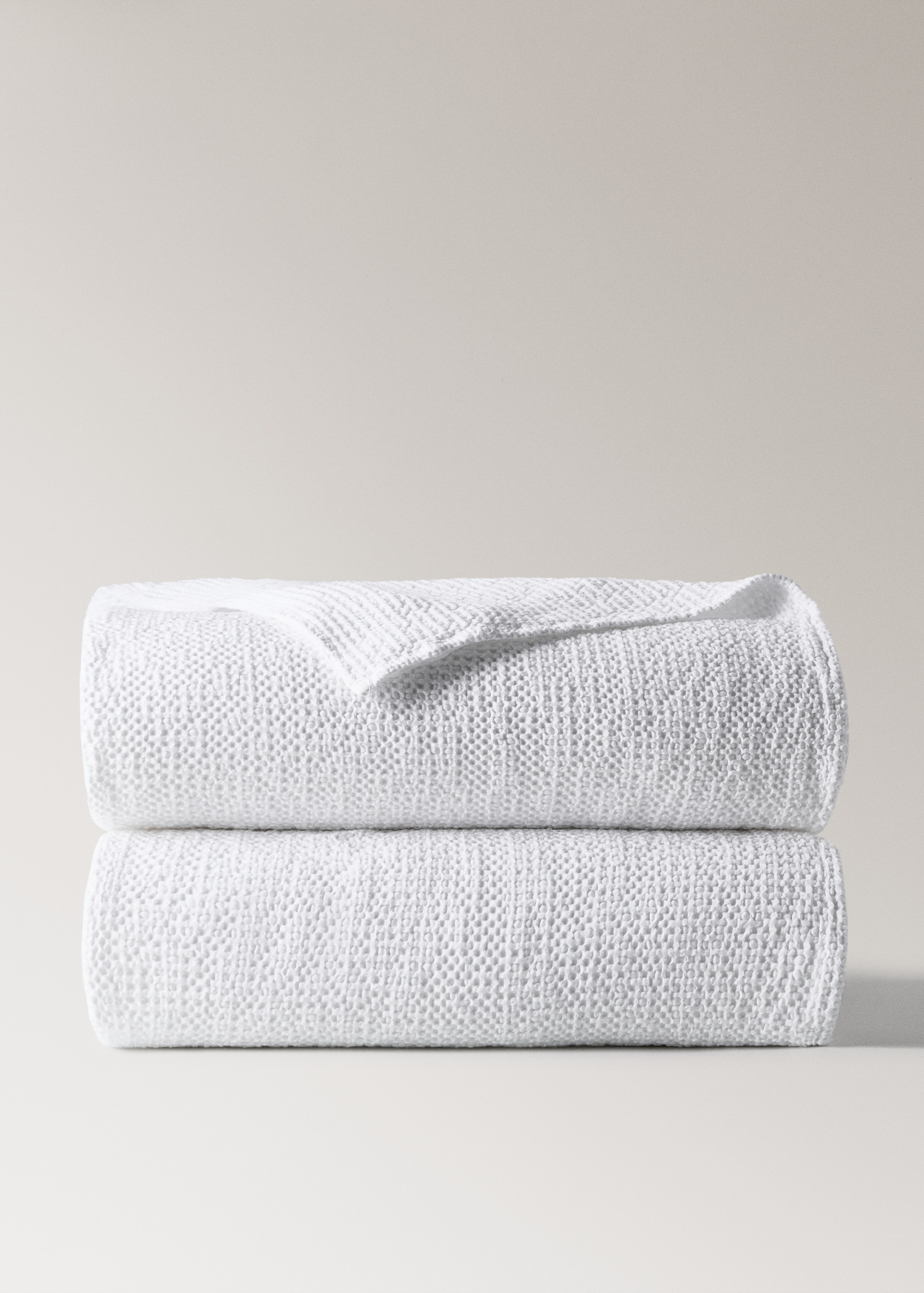 Cotton waffle garment-dyed bedspread for 90/105 cm bed - Article without model