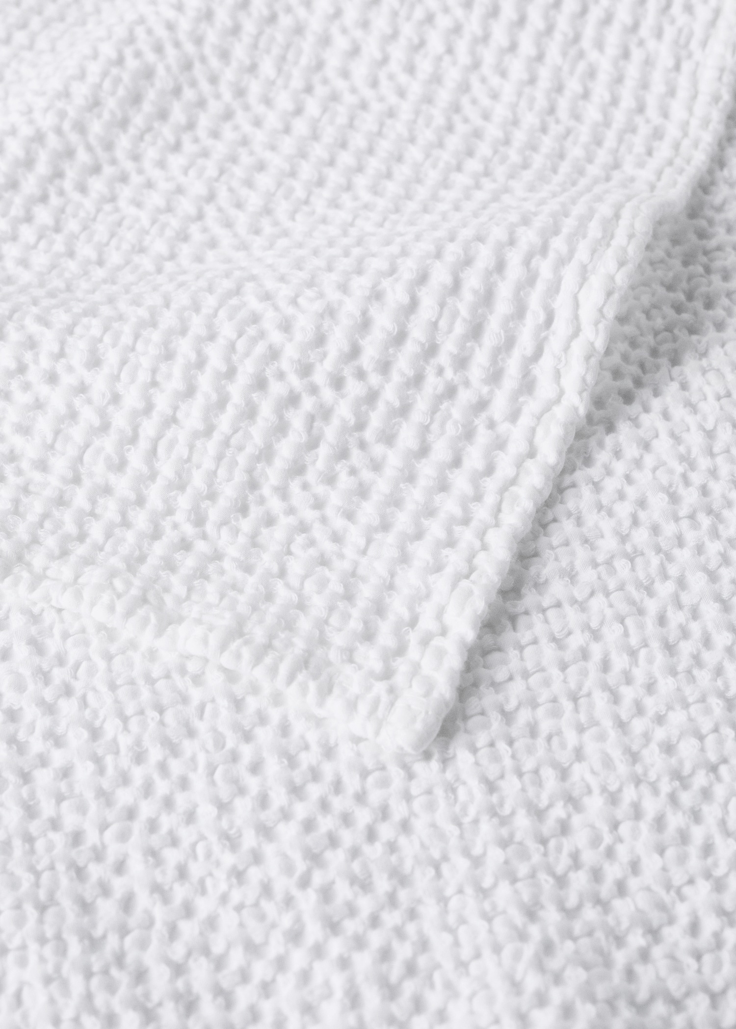 Cotton waffle garment-dyed bedspread for 90/105 cm bed - Details of the article 2