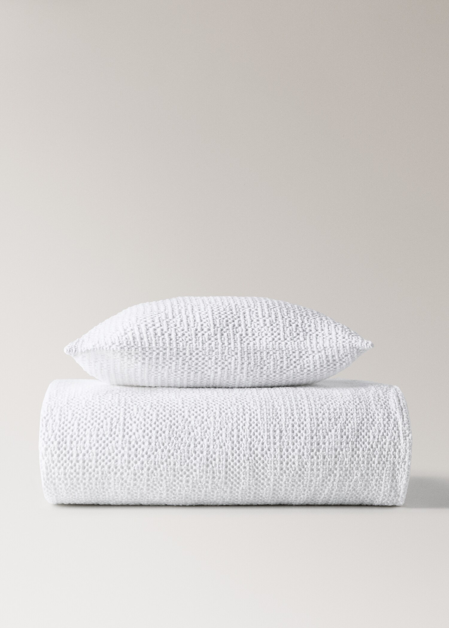 Cotton waffle garment-dyed bedspread for 90/105 cm bed - Details of the article 4