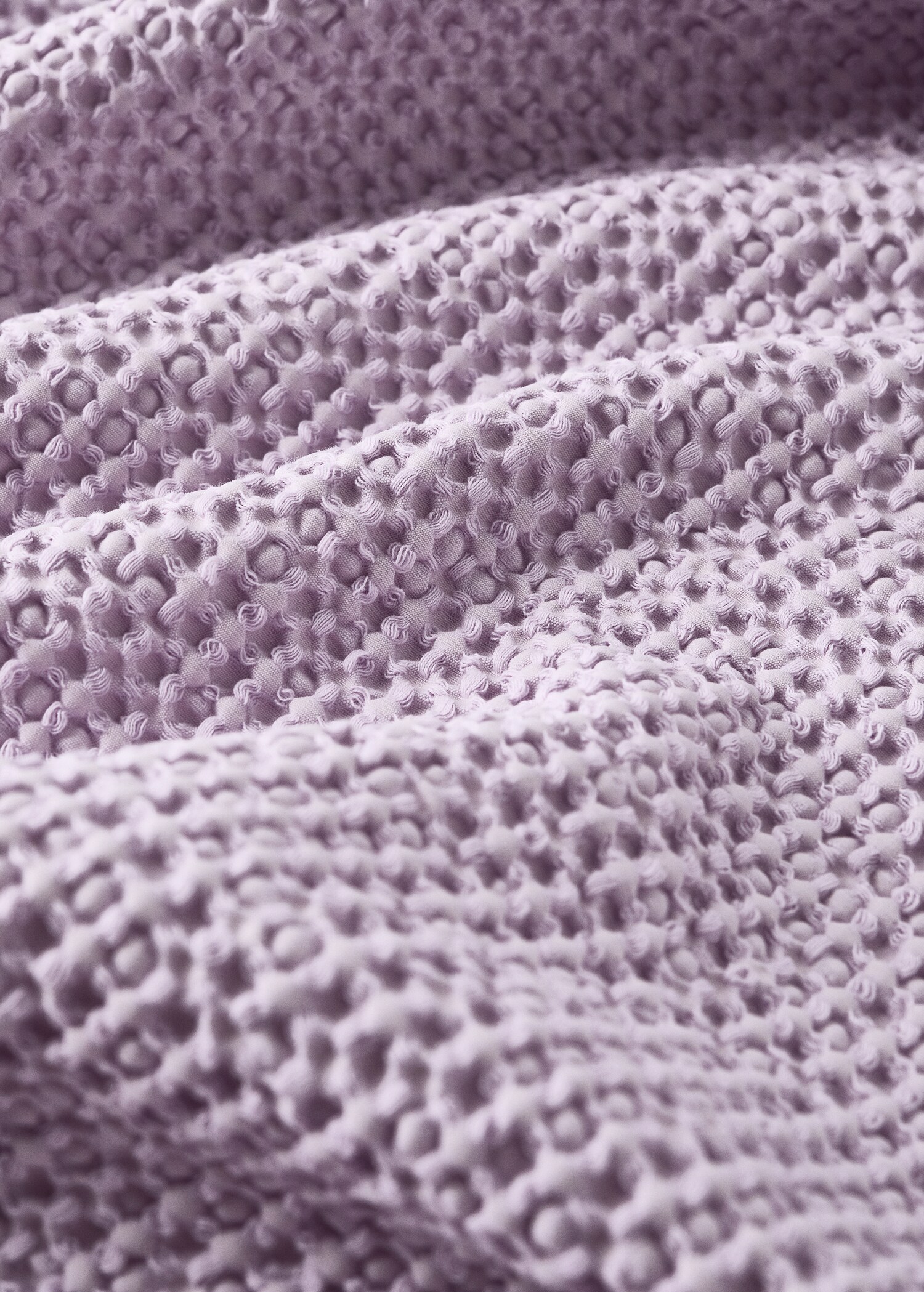 Cotton waffle garment-dyed bedspread for 90/105 cm bed - Details of the article 1