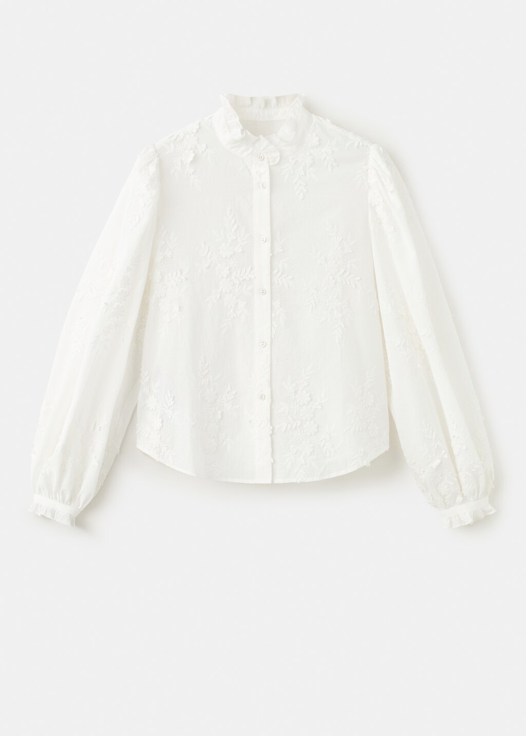 Floral embroidery blouse - image 2