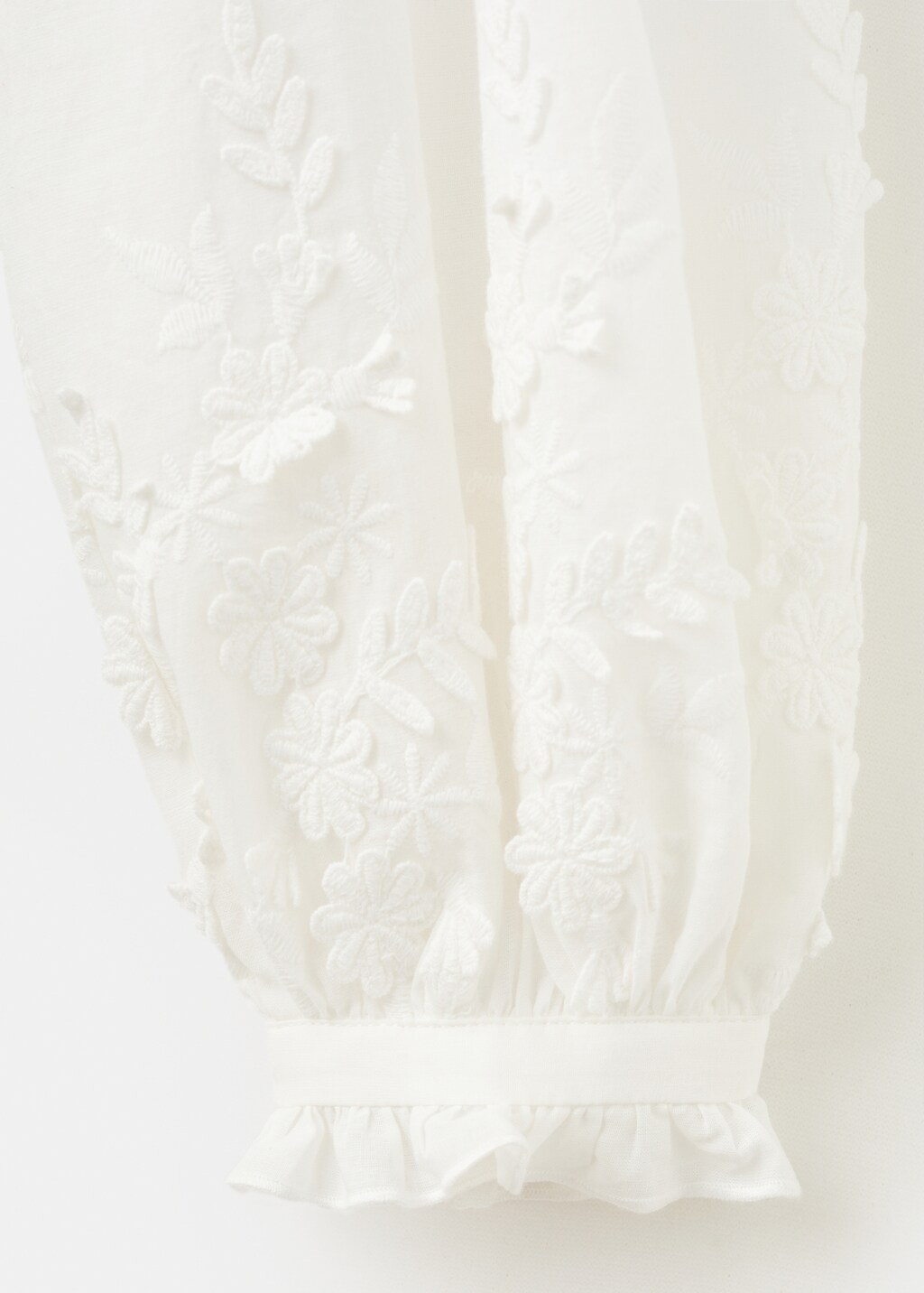 Floral embroidery blouse - image 4