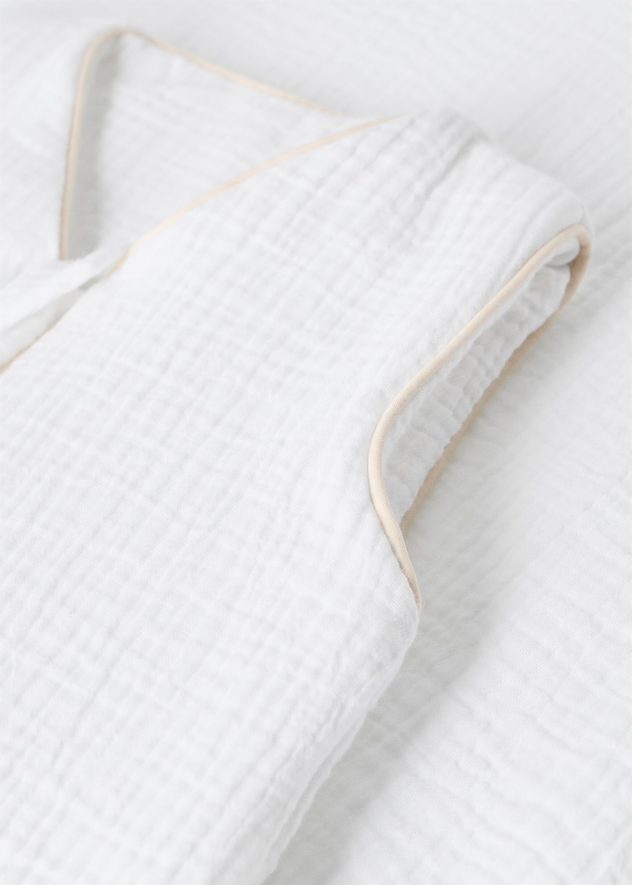 Cotton muslin stroller sack - Details of the article 2, White. Ref: 27074085-00.