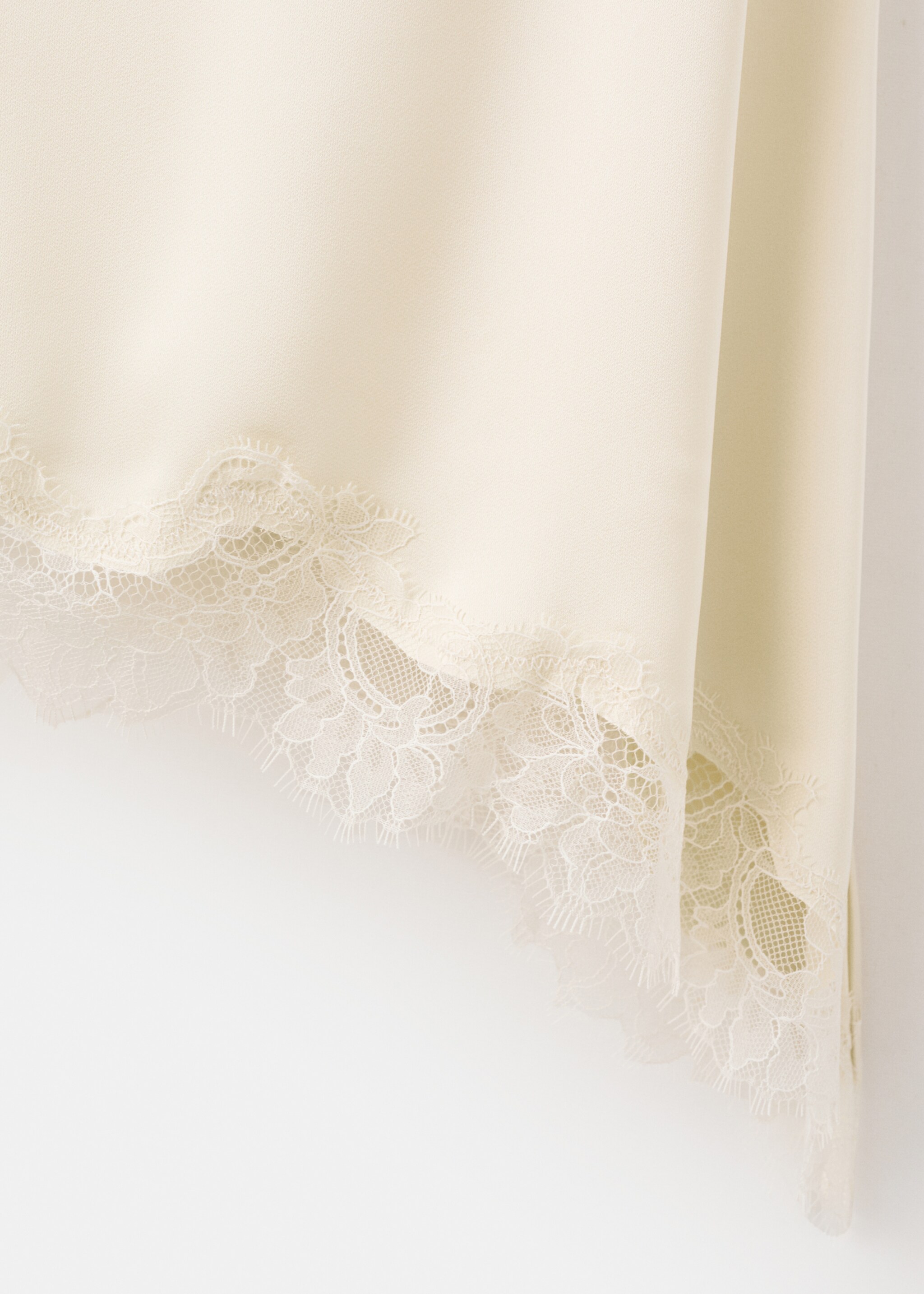 Lace top - Details of the article 0, Ecru. Ref: 27074089-00.