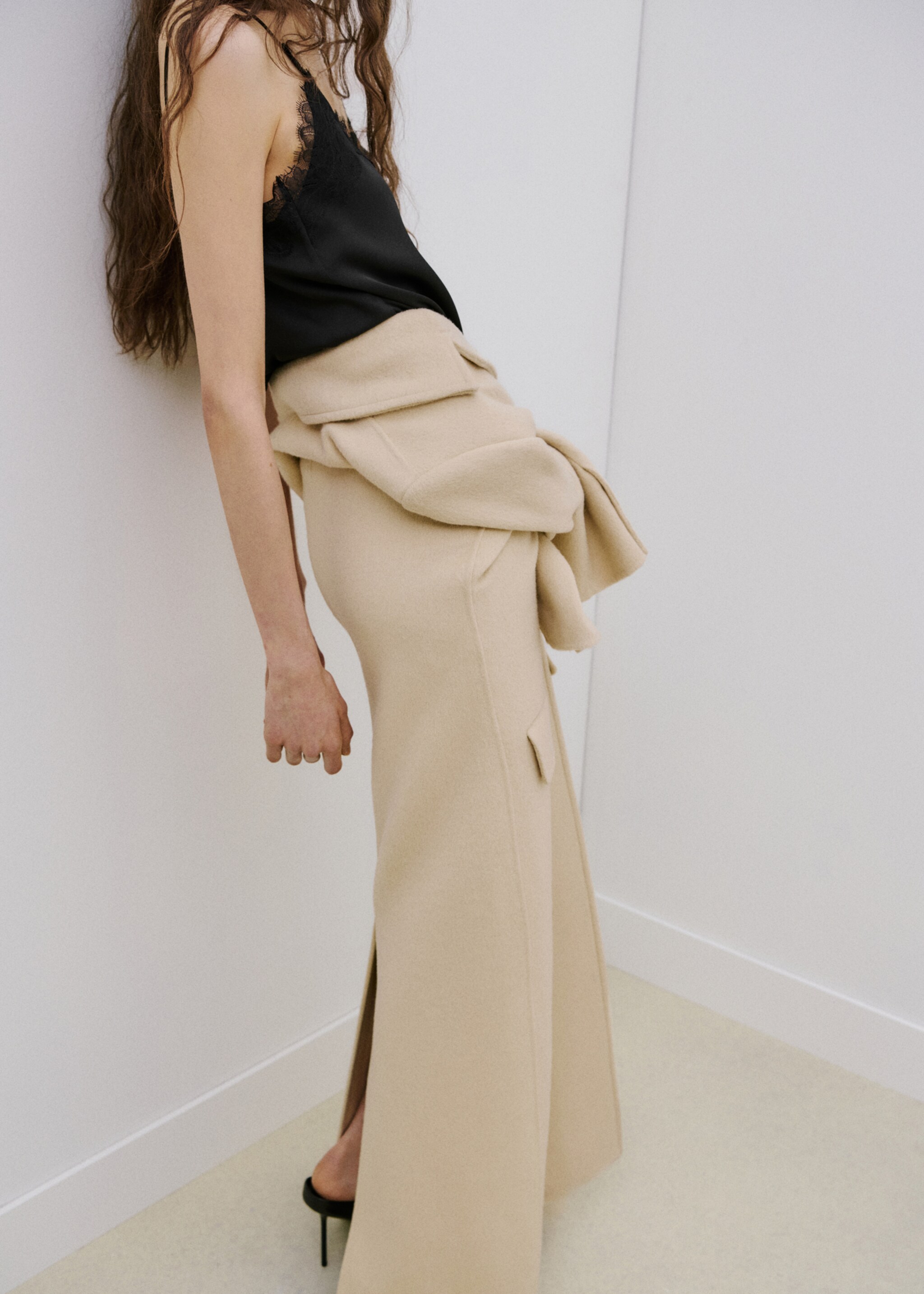 Lace top - Details of the article 1, Black. Ref: 27074089-00.