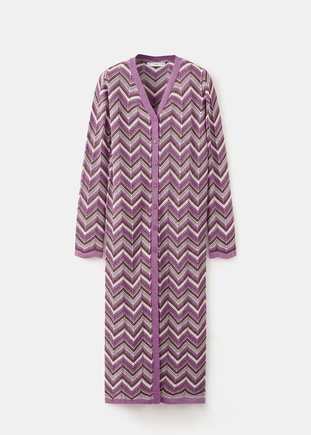 Knit long cardigan - image 3