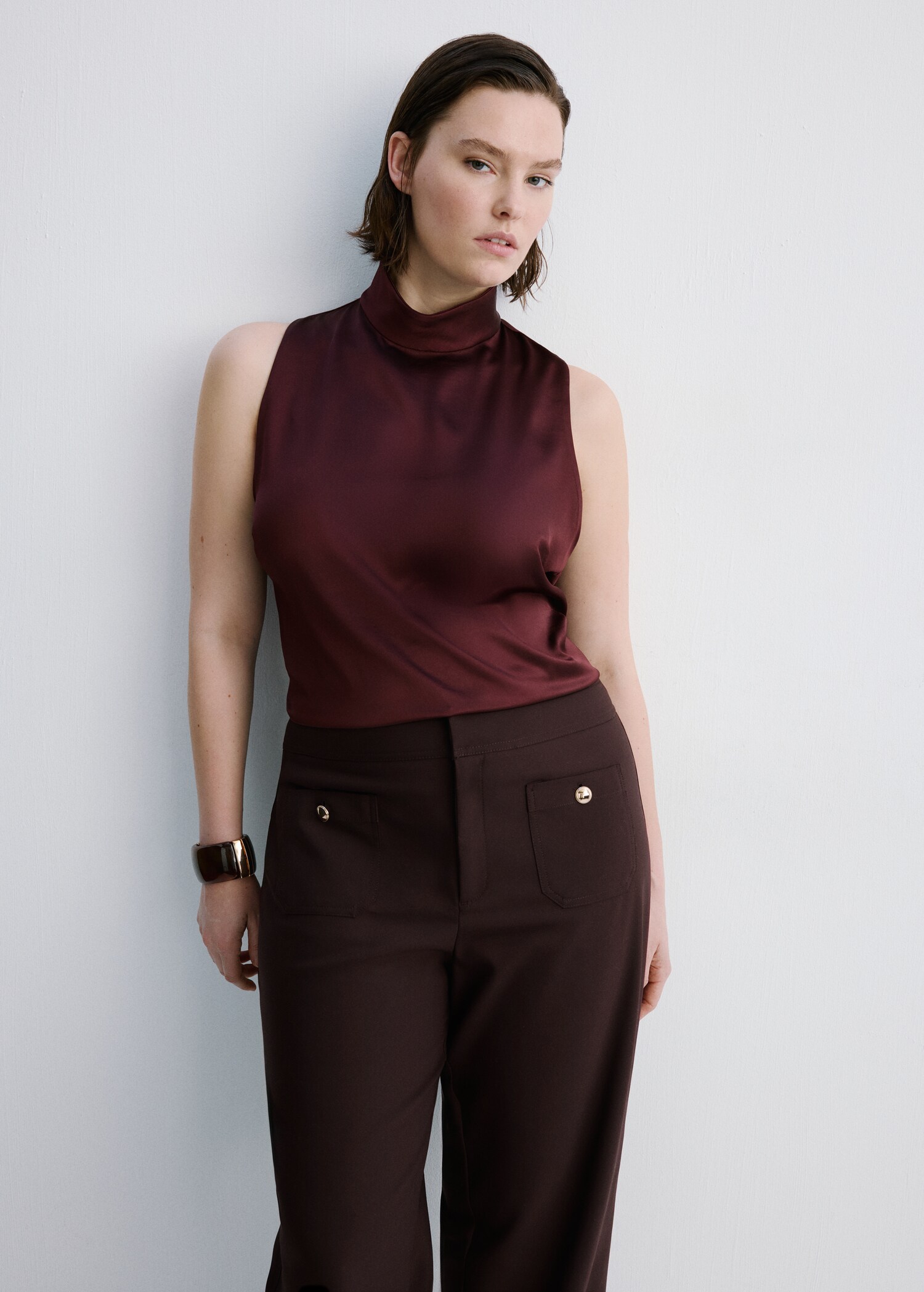 Прямые брюки с нарядными пуговицами - Деталь изделия 5