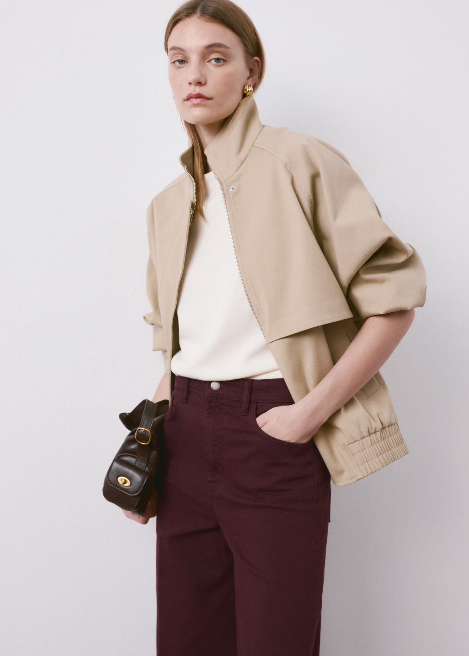 High-waisted wide leg jeans - Details of the article 1