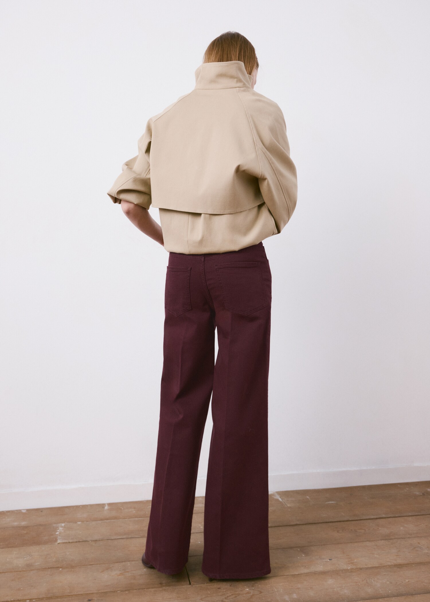 High-waisted wide leg jeans - Reverse of the article