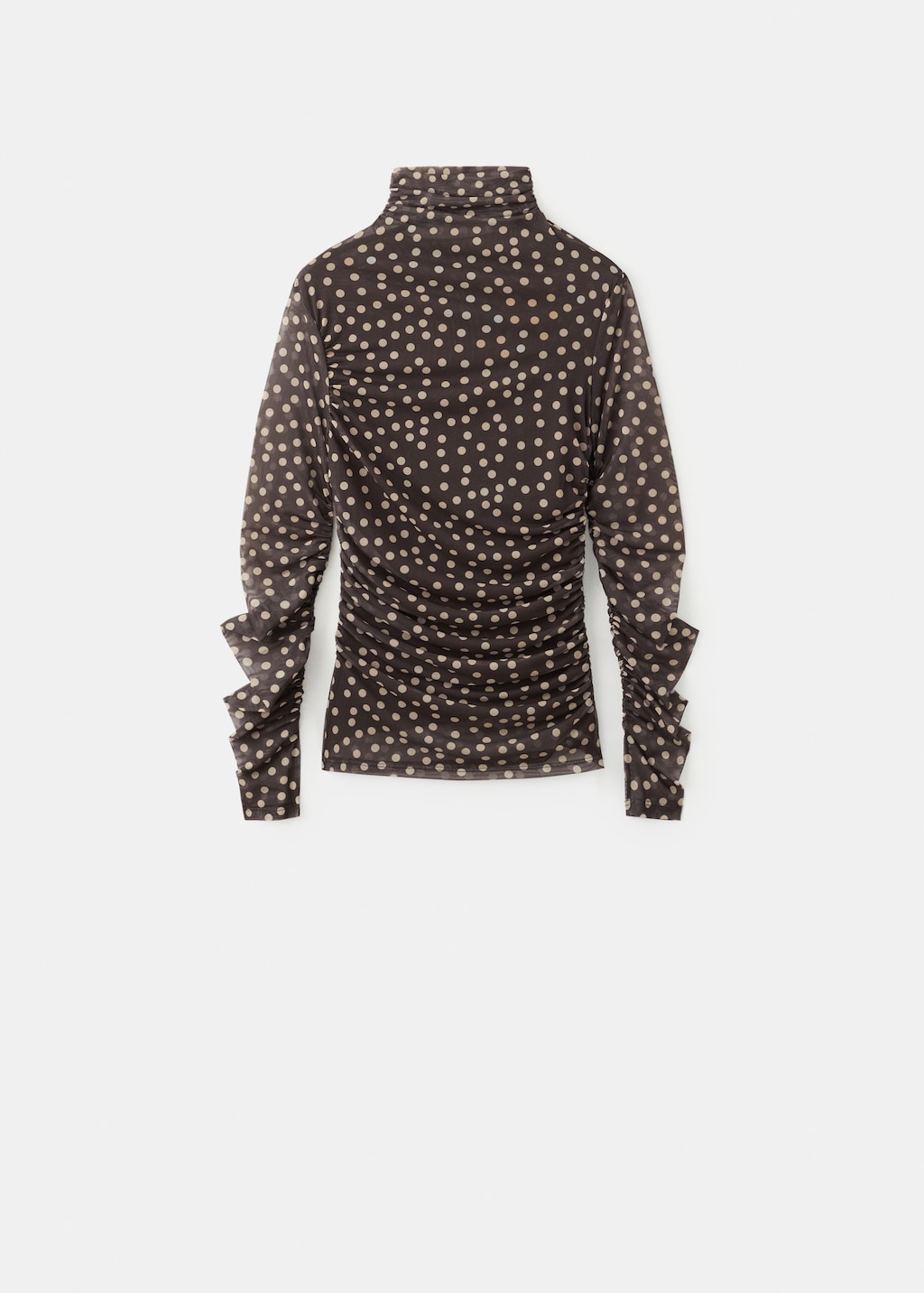 Ruched polka dot tee - image 3
