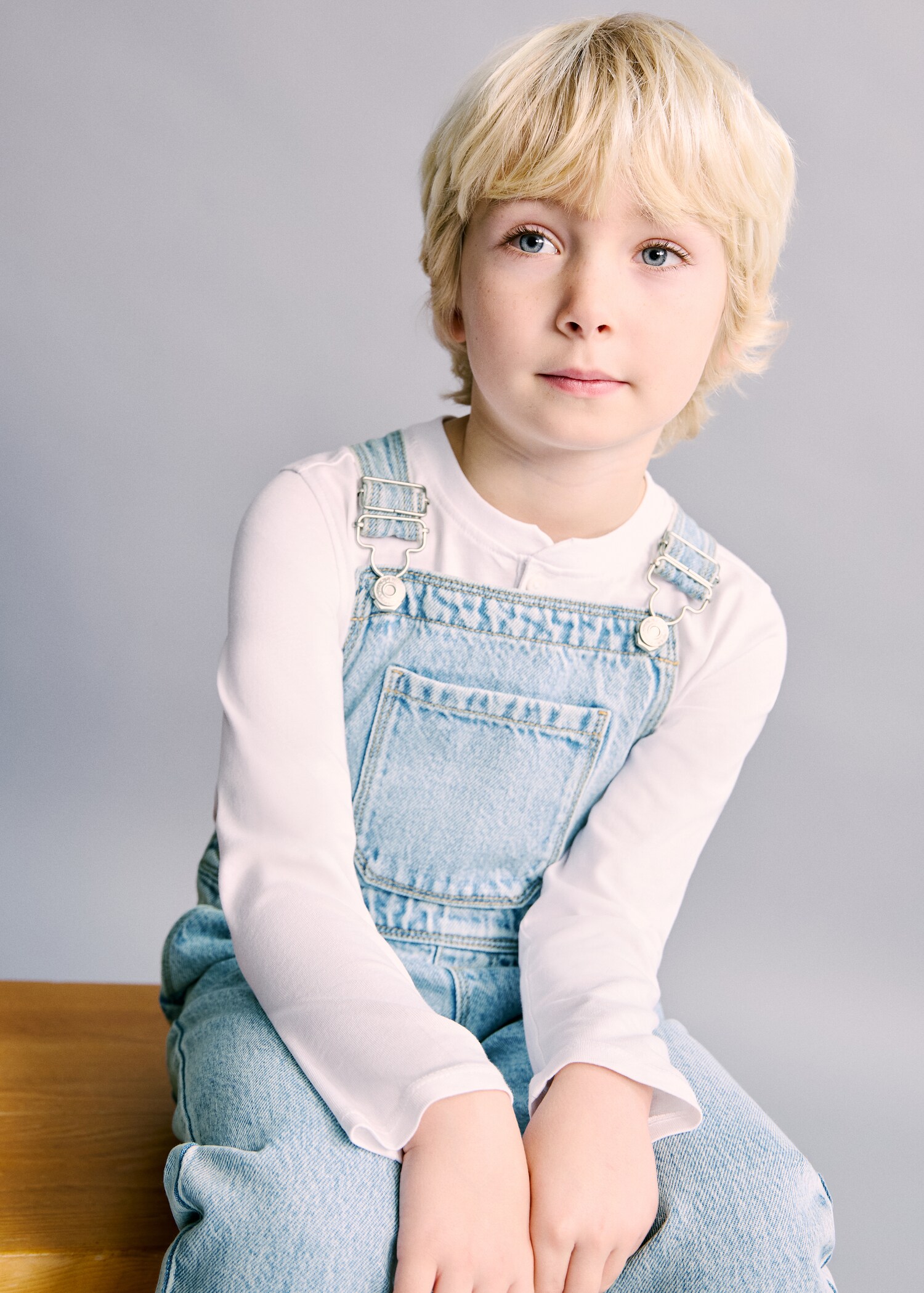 مريلة دينيم طويلة - رؤية وسط