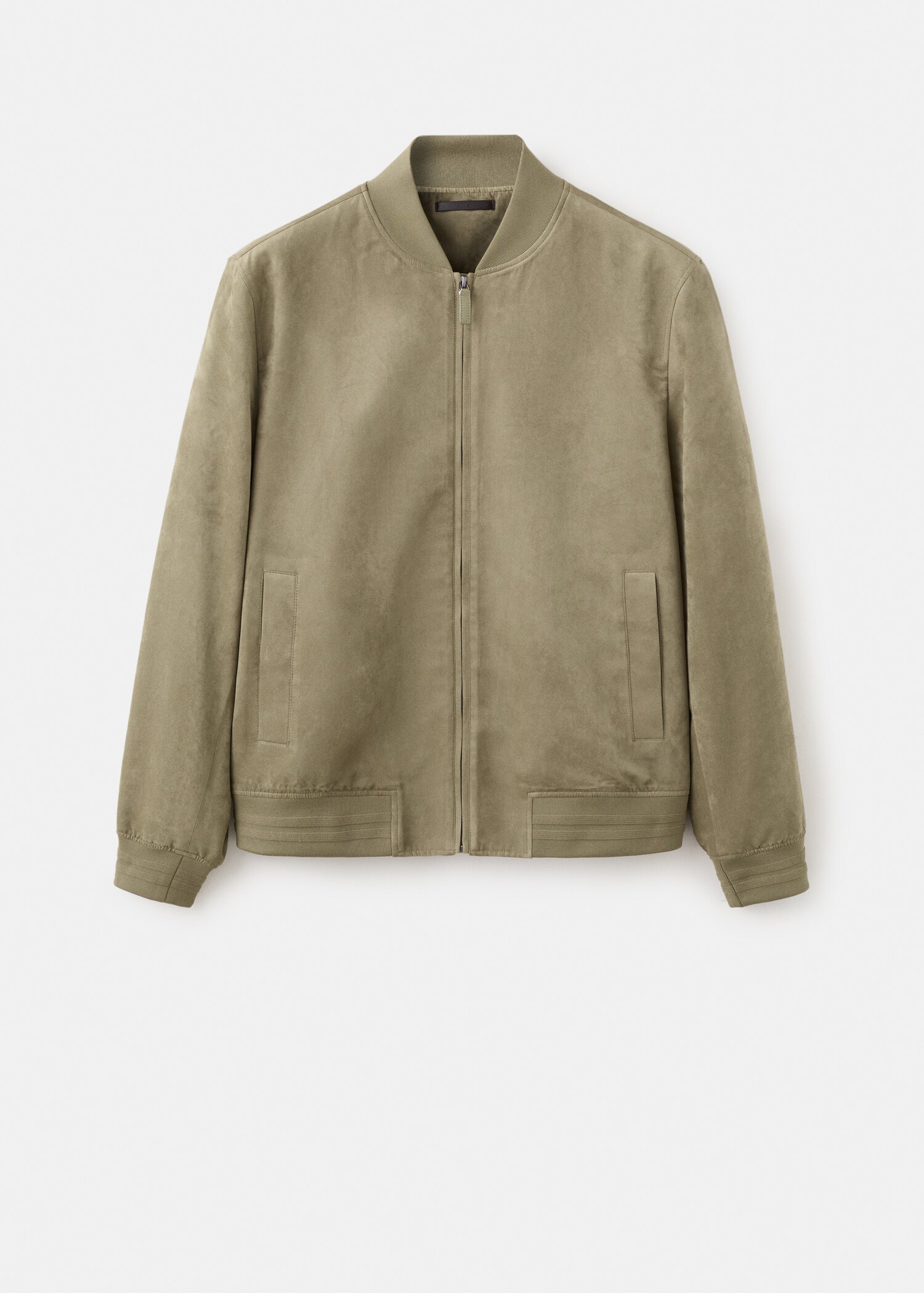 سترة بومبر بتأثير الجلد المدبوغ - منتج دون نموذج