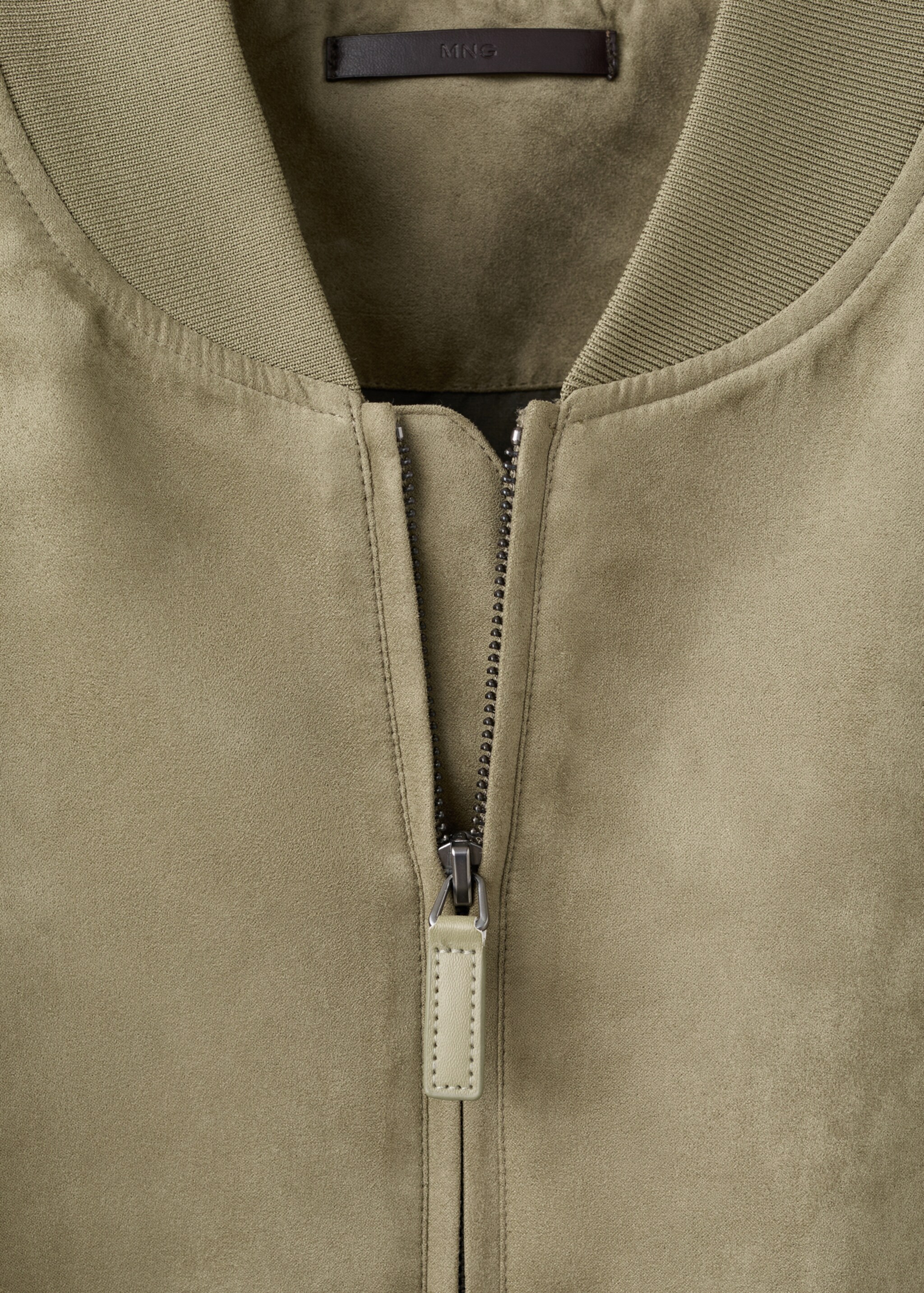 سترة بومبر بتأثير الجلد المدبوغ - تفاصيل المنتج 8, أسمر ضارب إلى الصفرة. Ref: 27074404-00.