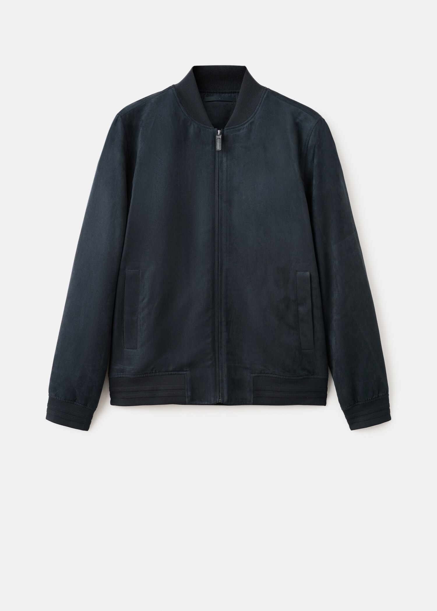 سترة بومبر بتأثير الجلد المدبوغ - منتج دون نموذج