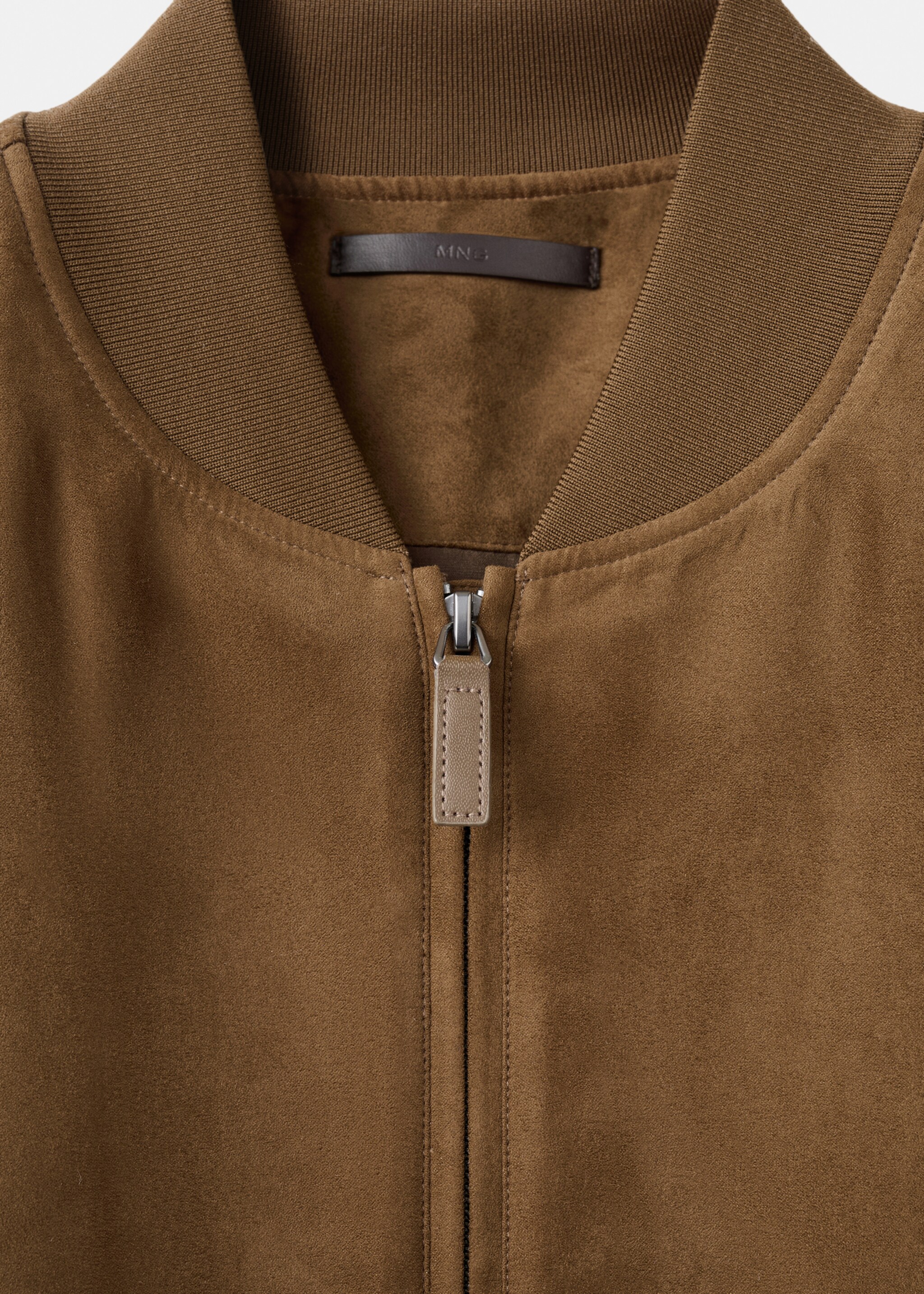 سترة بومبر بتأثير الجلد المدبوغ - تفاصيل المنتج 8, كونياك. Ref: 27074404-00.