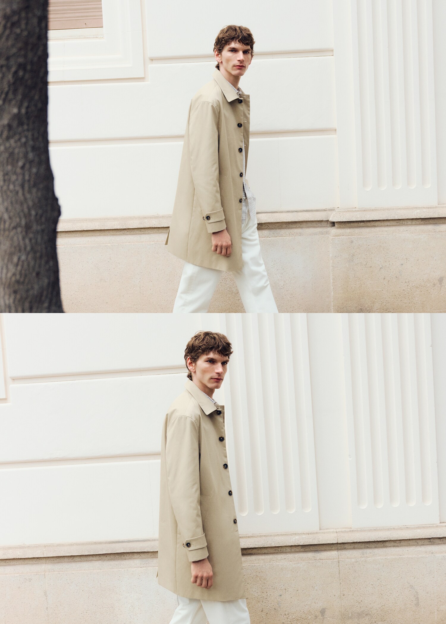 Water-repellent trench coat with pockets - Details of the article 3