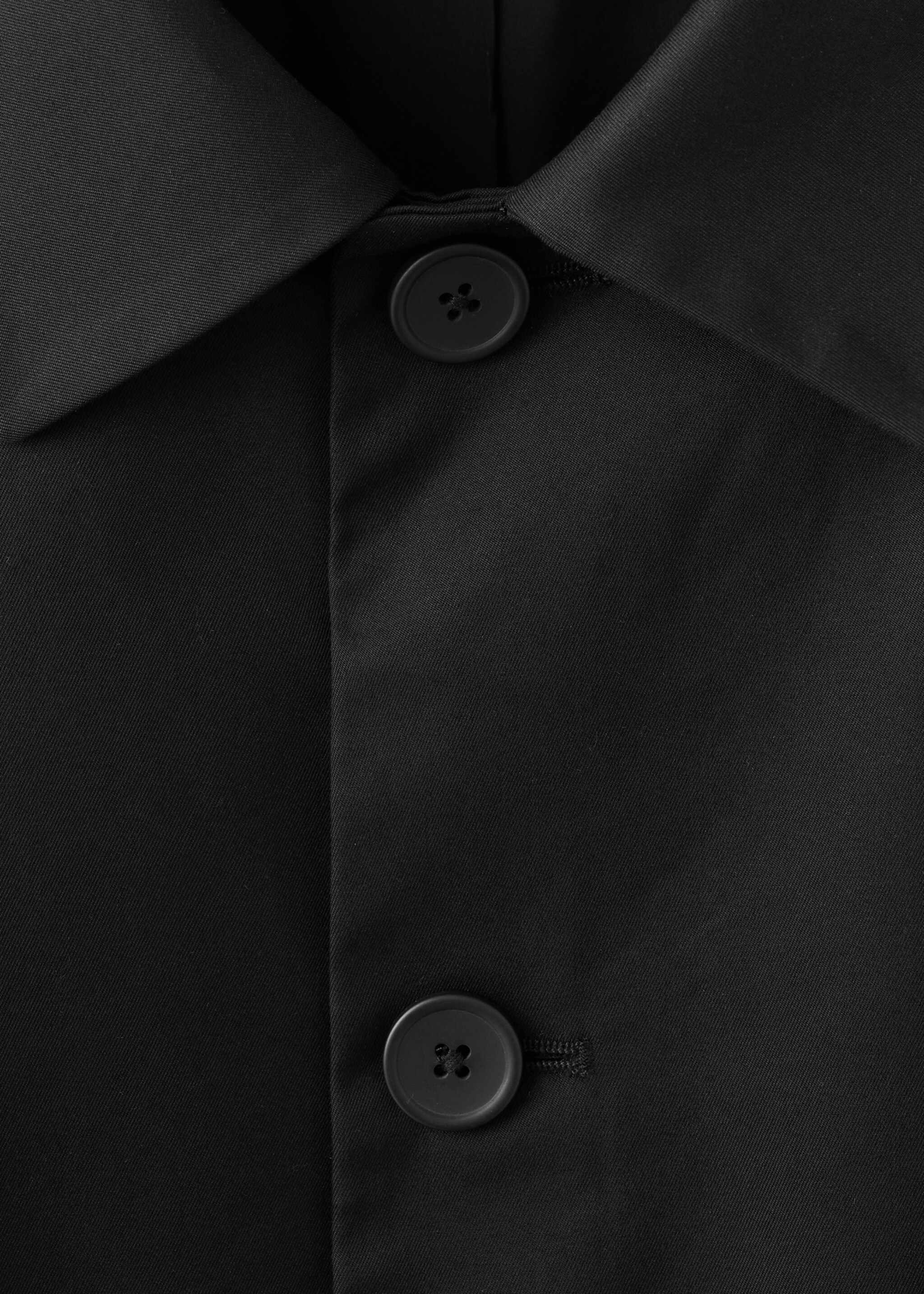 Water-repellent raincoat - Details of the article 8, Black. Ref: 27074405-00.