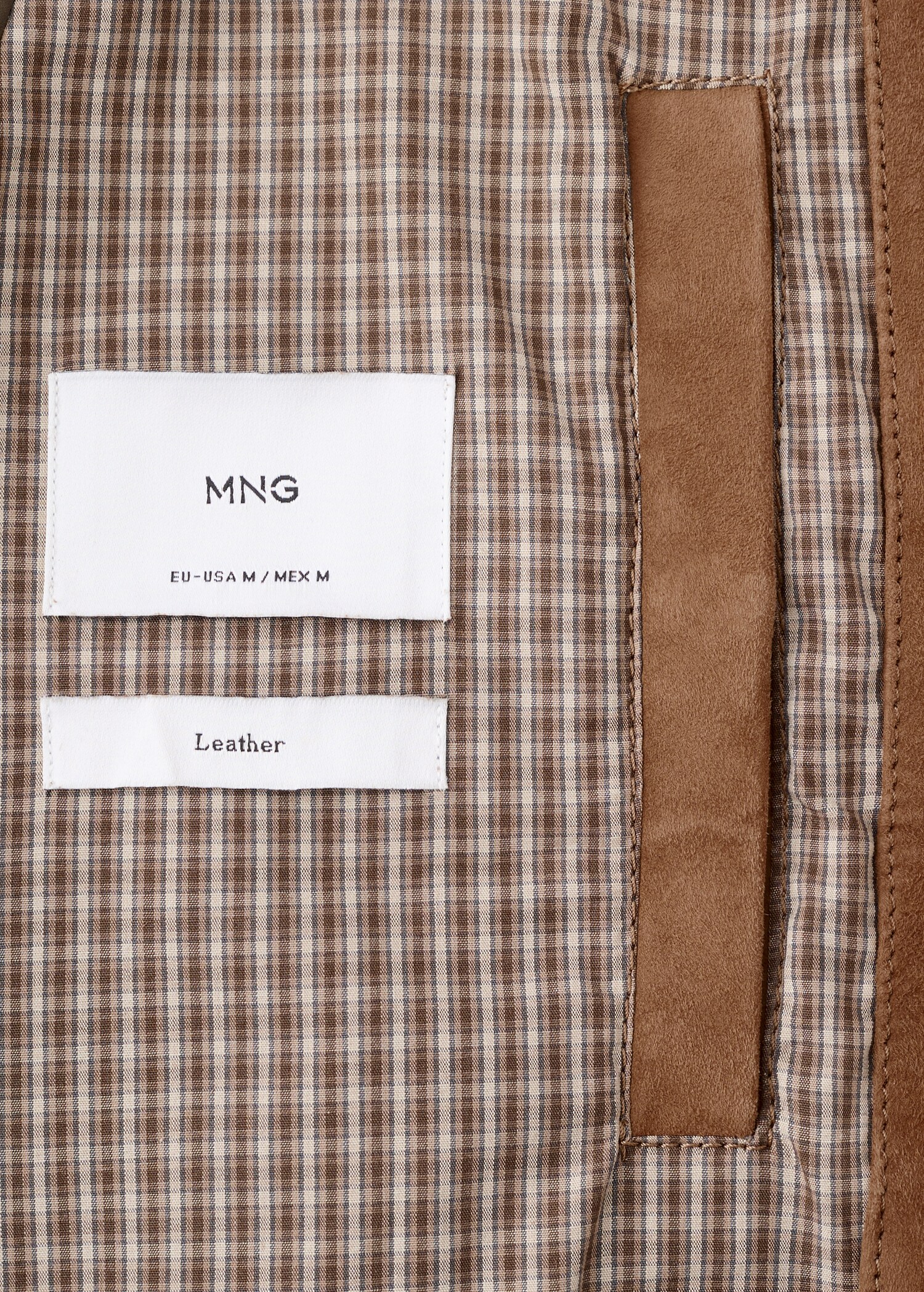 100% leather jacket with pockets - Details of the article 8