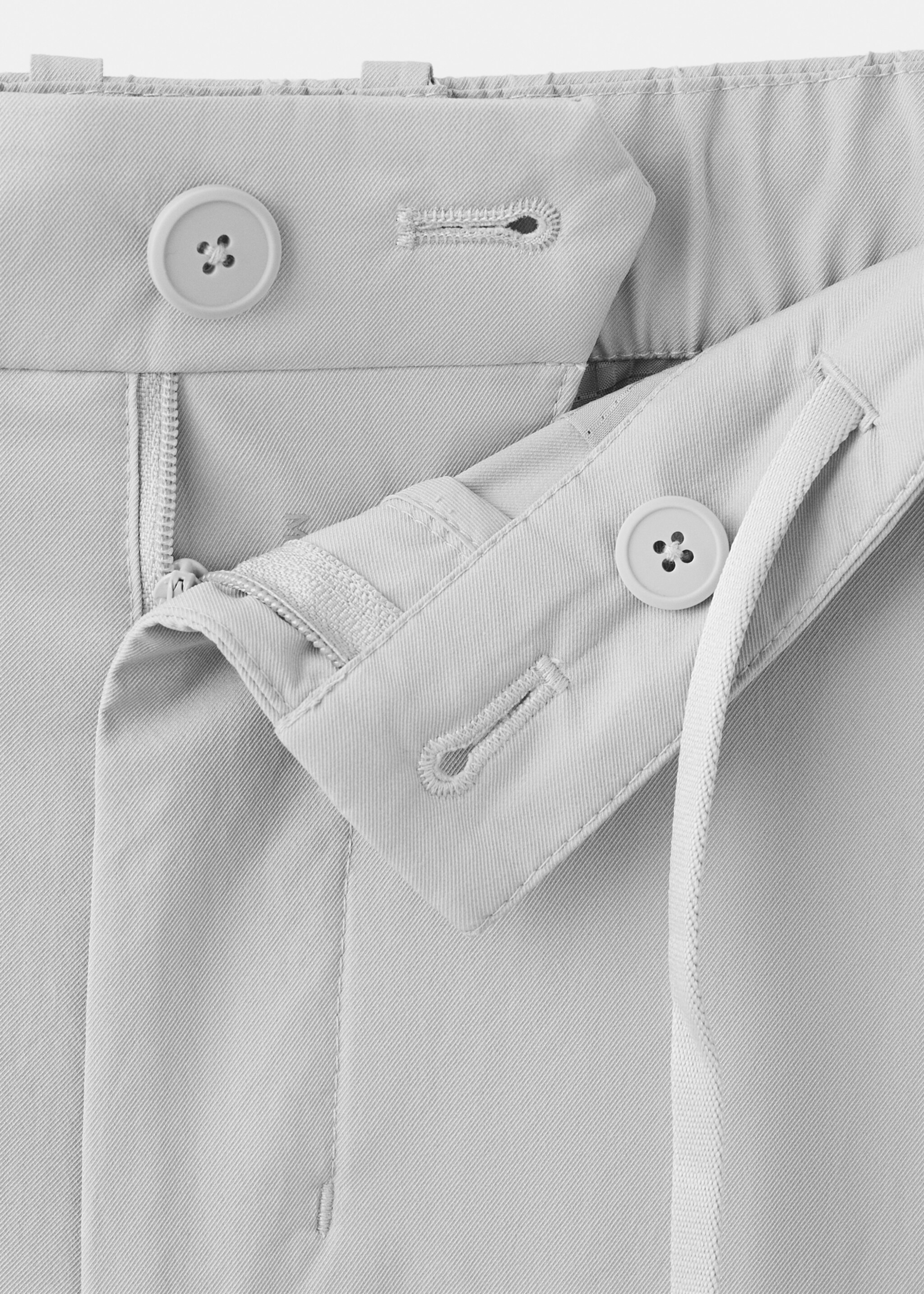 Slim-fit water-repellent trousers - Details of the article 0, Ice Grey. Ref: 27074407-00.
