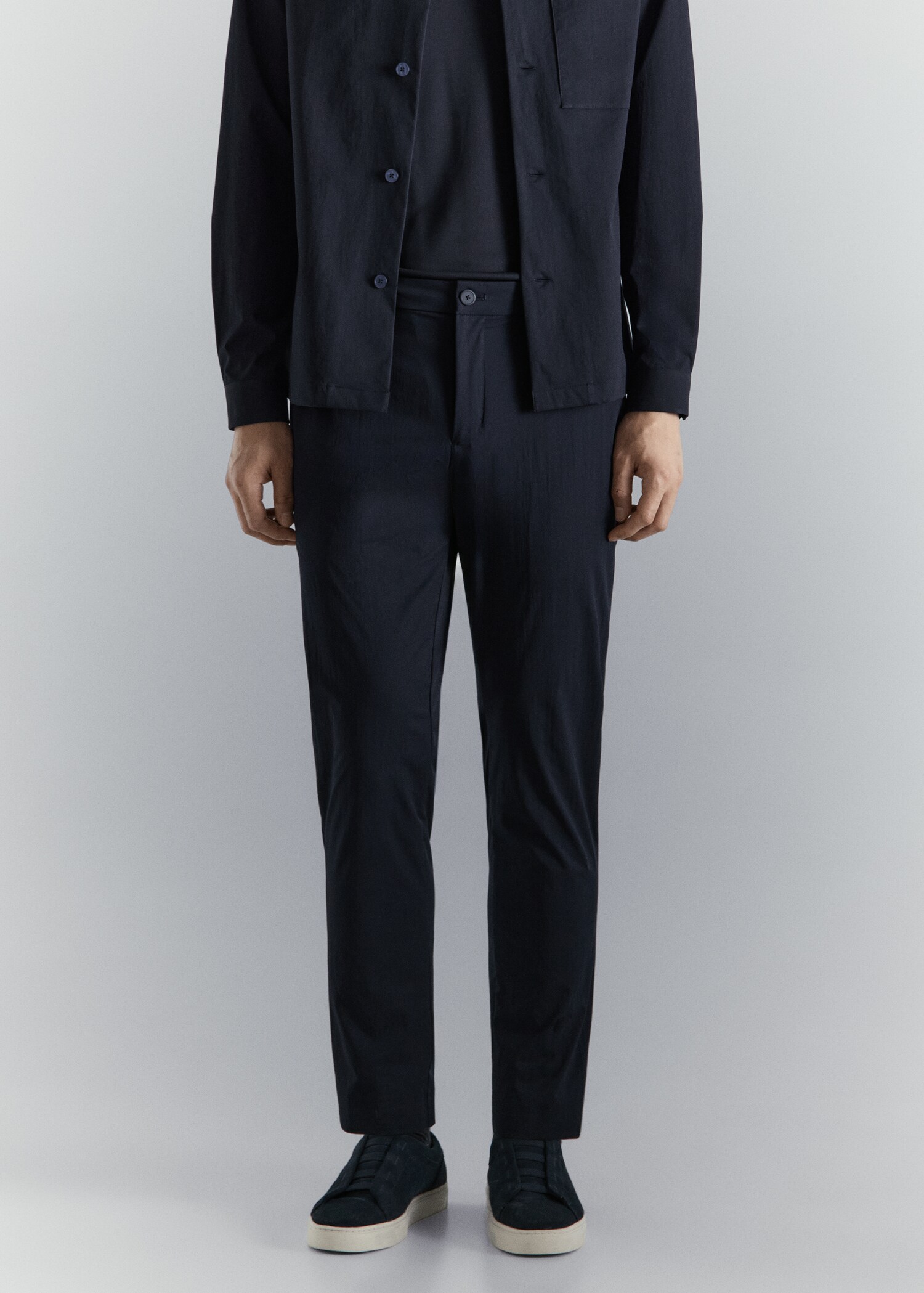 Waterafstotende slim-fit broek - Middenvlak