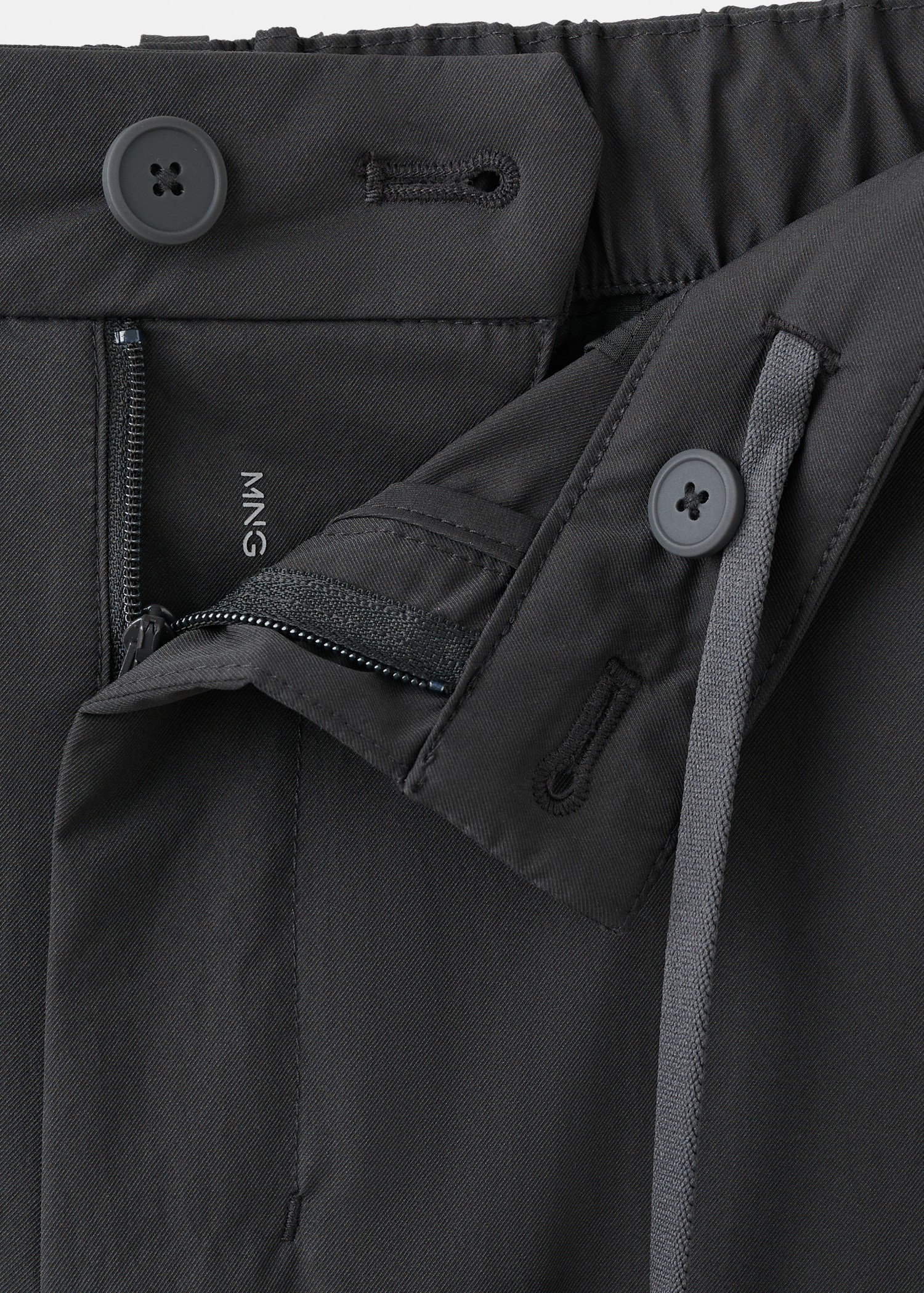 Slim-fit water-repellent trousers - Details of the article 0