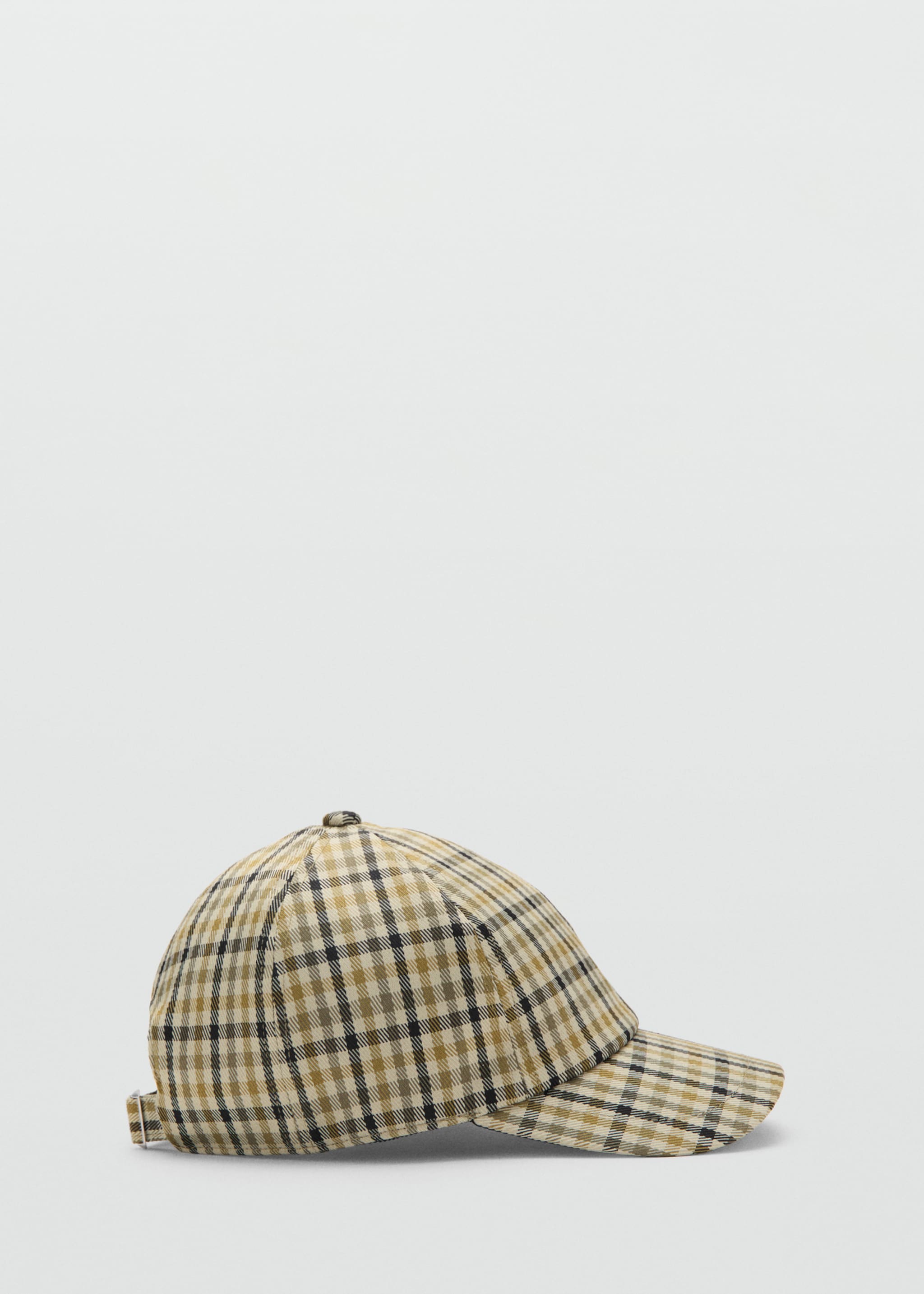 Casquette visière carreaux - Article sans modèle, Marron moyen. Ref: 27074410-00.