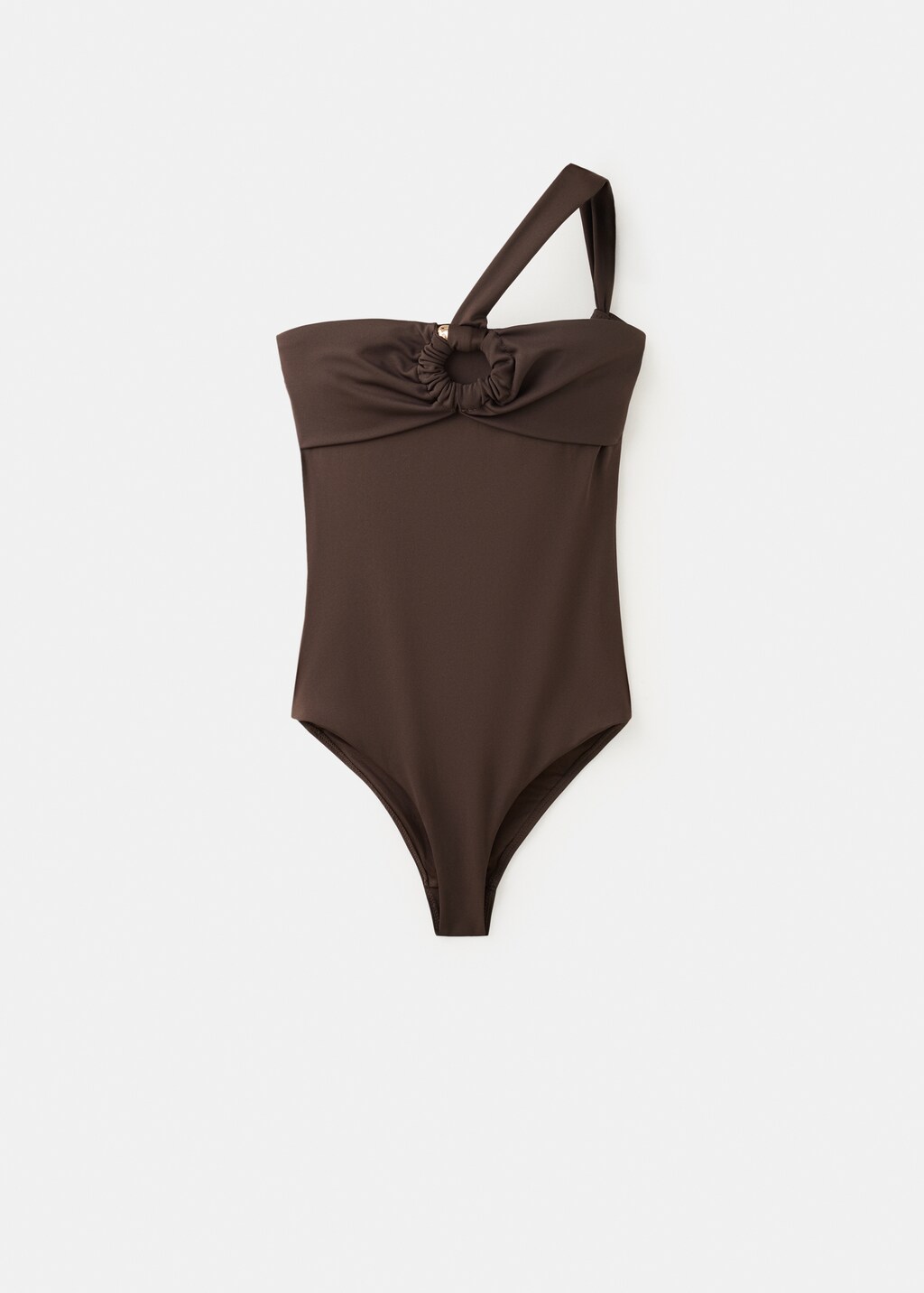 Asymmetrical swimsuit with hoop - image 5