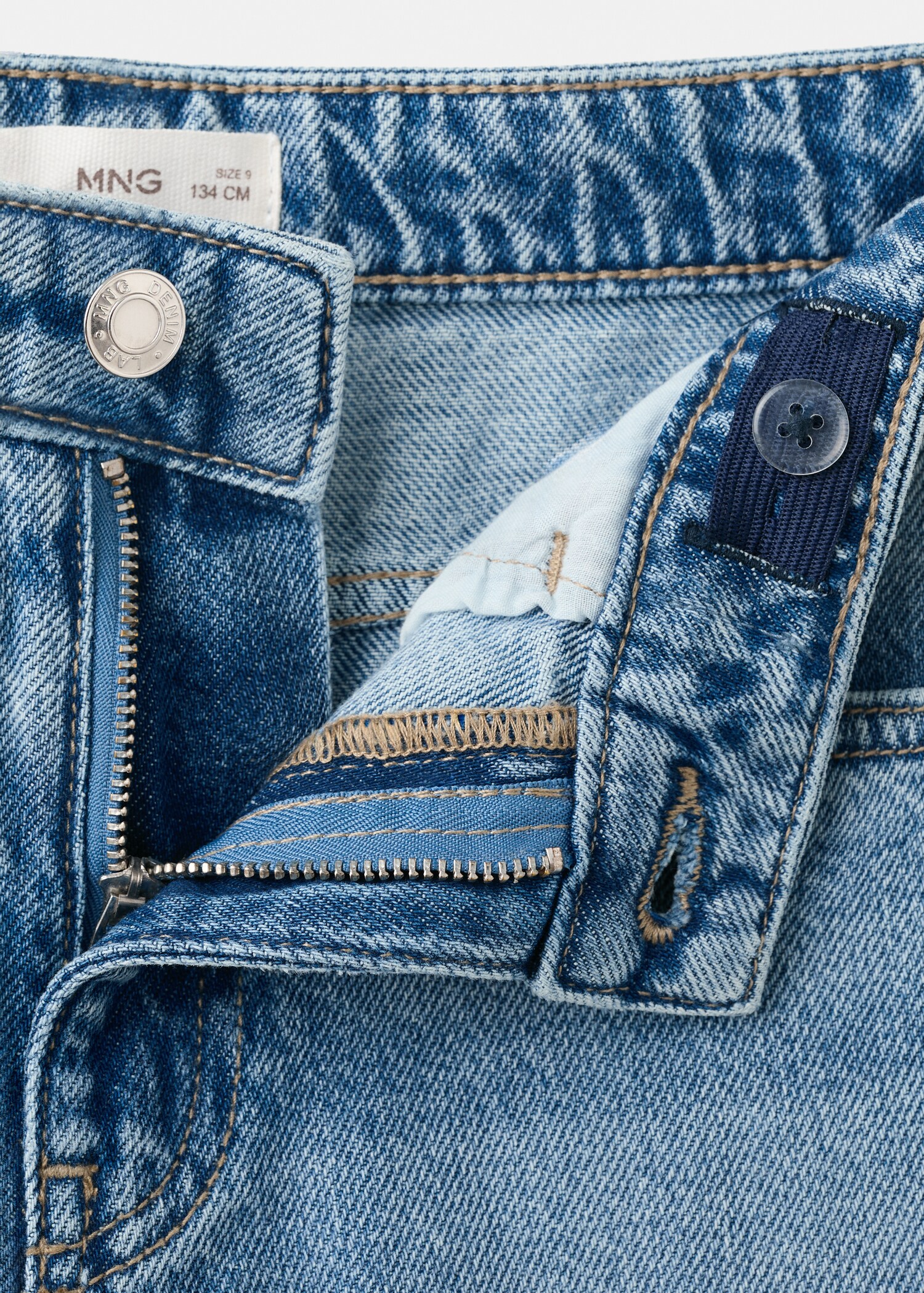 Jeans wideleg bajo vuelto - Detalle del artículo 0