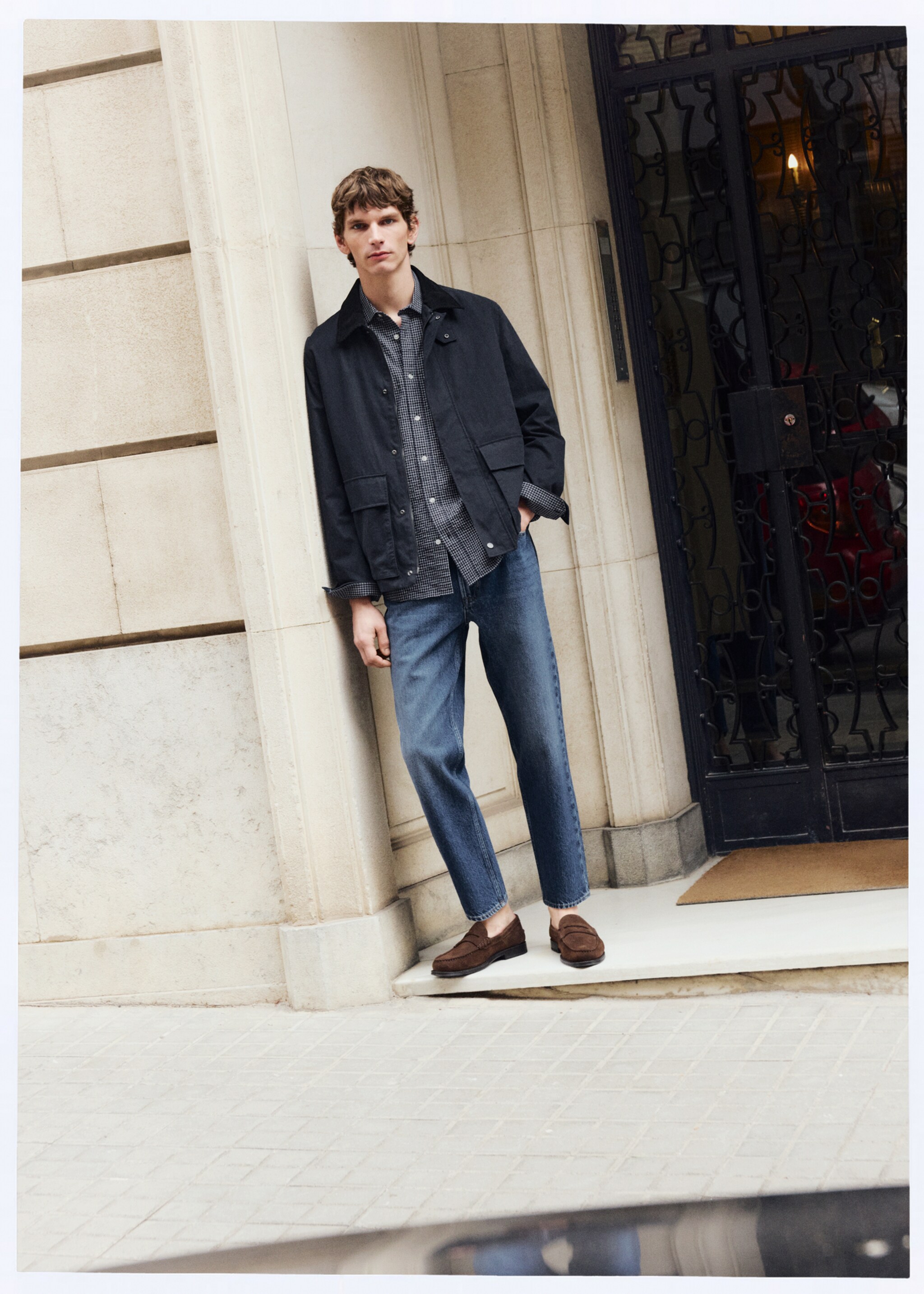 Jeans Sammy Cropped Carrot Fit - Detail des Artikels 5, Dunkelblau. Ref: 27074426-00.