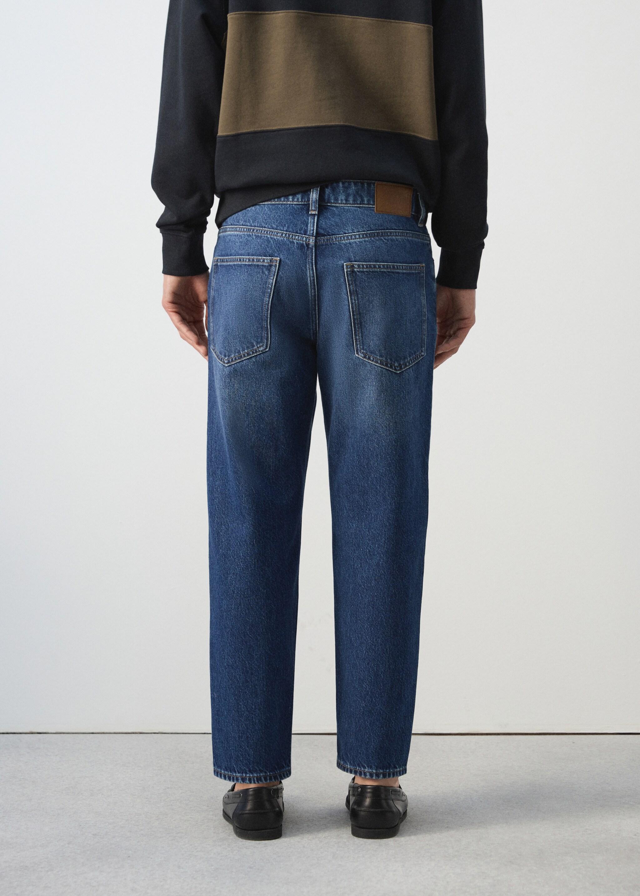 Sammy cropped carrot-fit jeans - Reverse of the article, Dark Blue. Ref: 27074426-00.