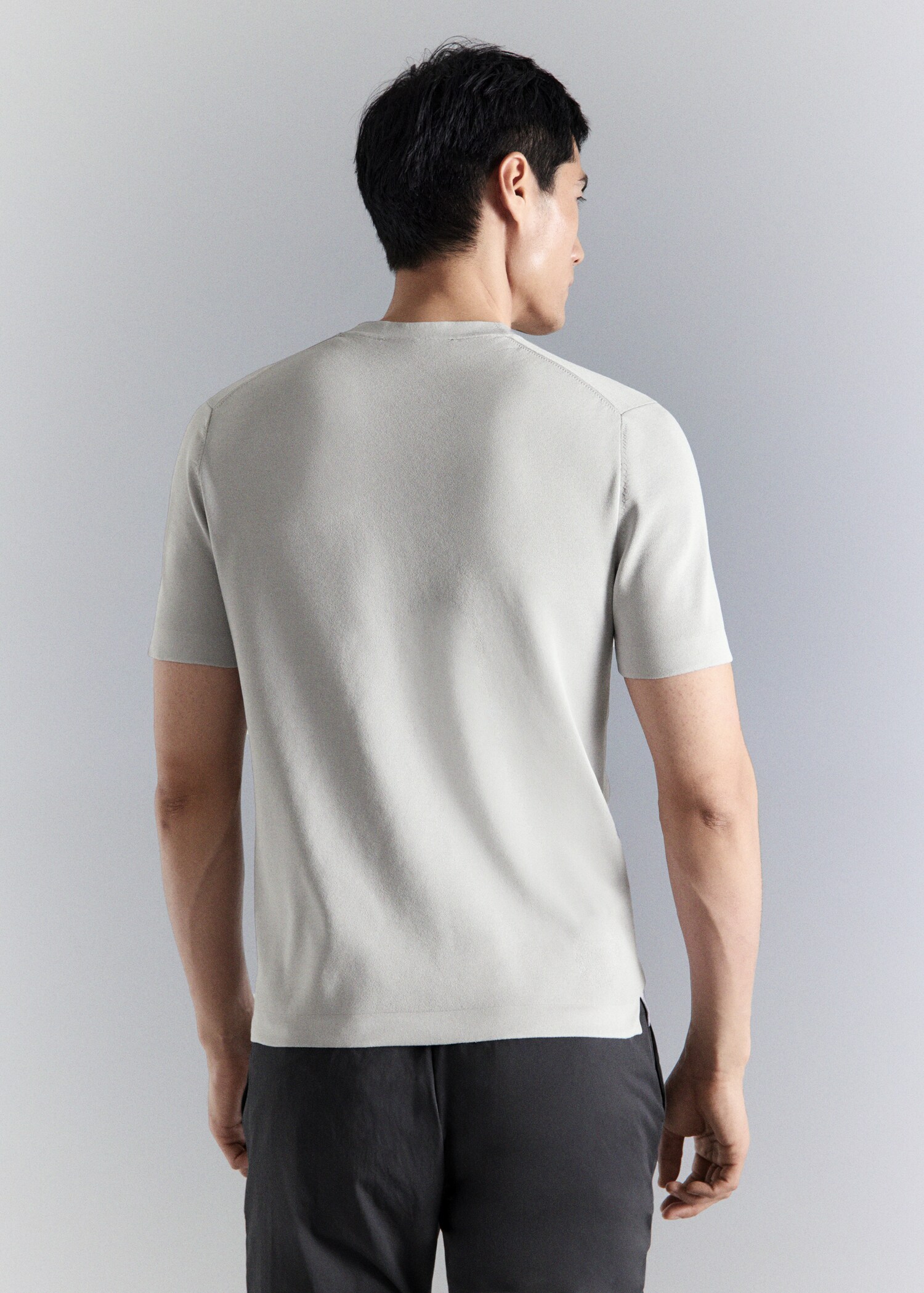 T-shirt confort en maille extensible - Verso de l’article