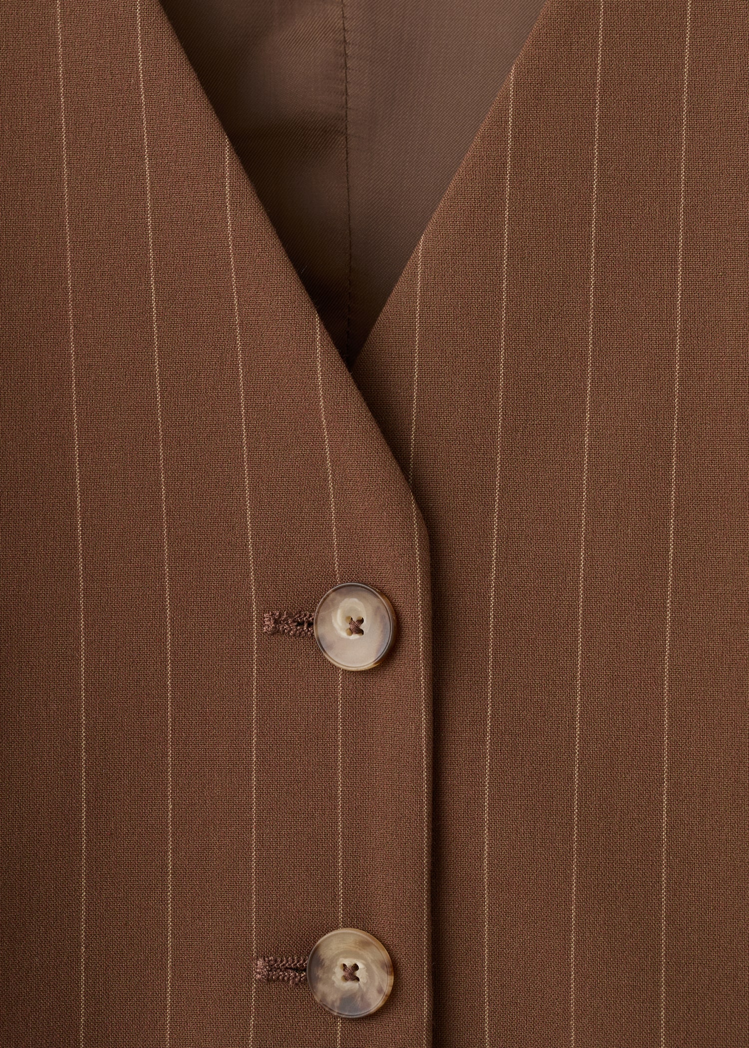 Pinstriped suit waistcoat - Details of the article 0