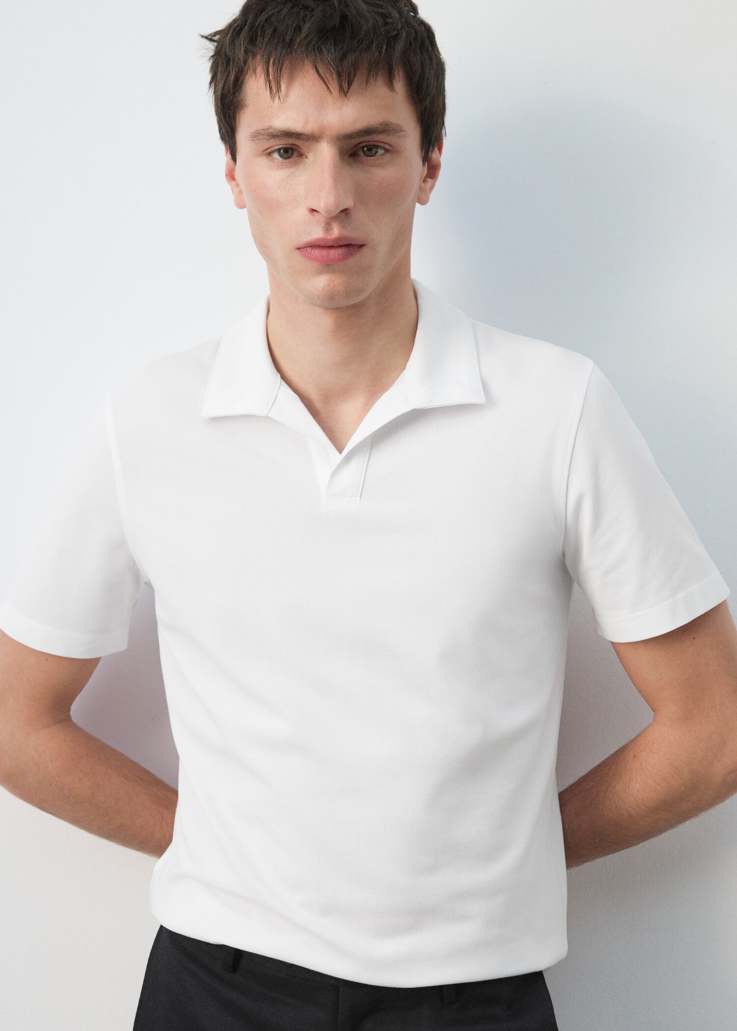 Slim fit piqué polo - Details of the article 6