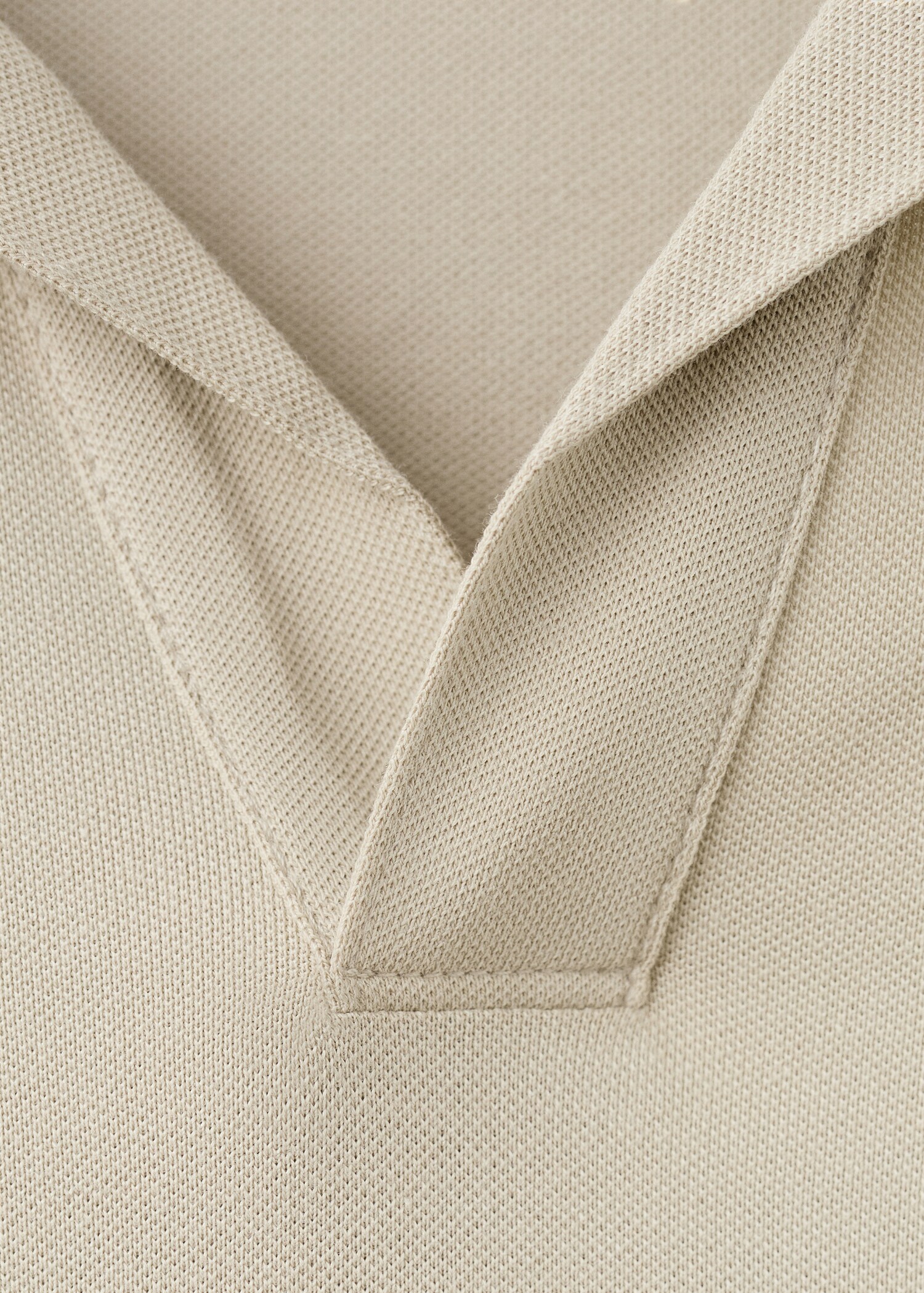 Slim fit piqué polo - Details of the article 0