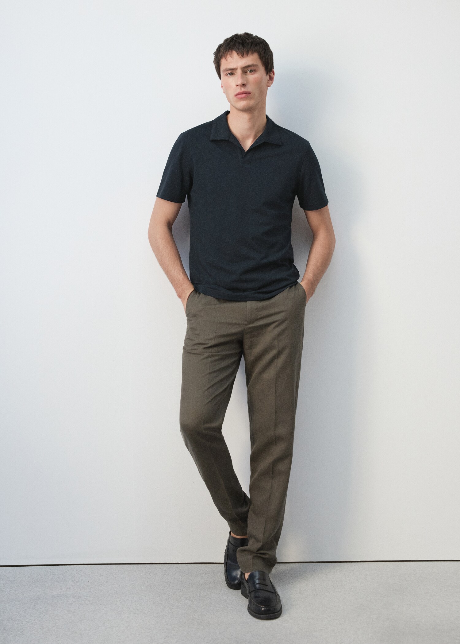 Slim fit piqué polo - Details of the article 6