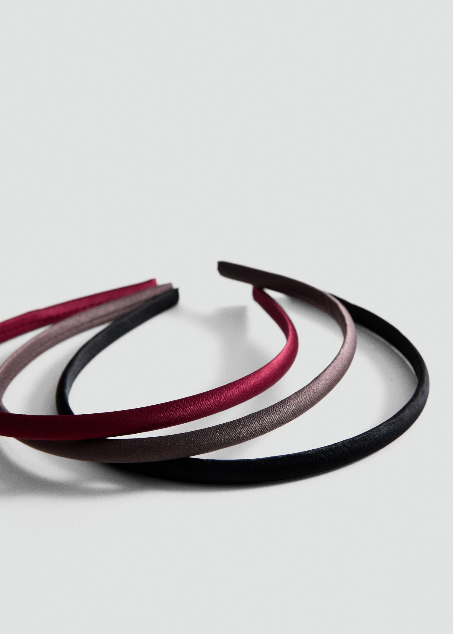 Lot de 3 serre-têtes satinés - Plan moyen