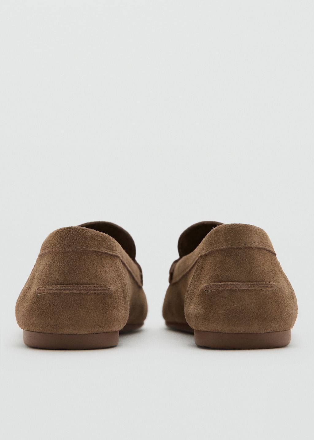 Mango Suede penny loafers