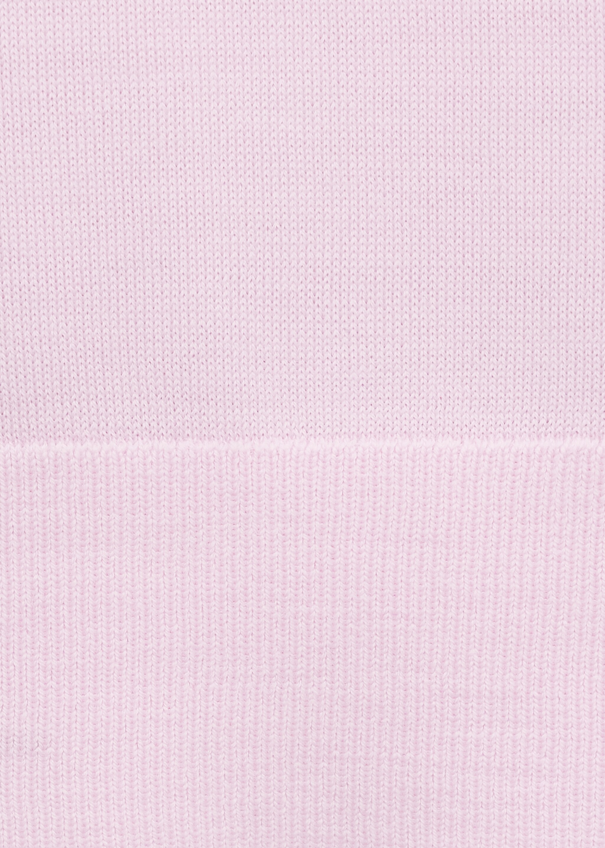 Fitted top in 100% wool - Details of the article 0, Pink. Ref: 27074440-00.