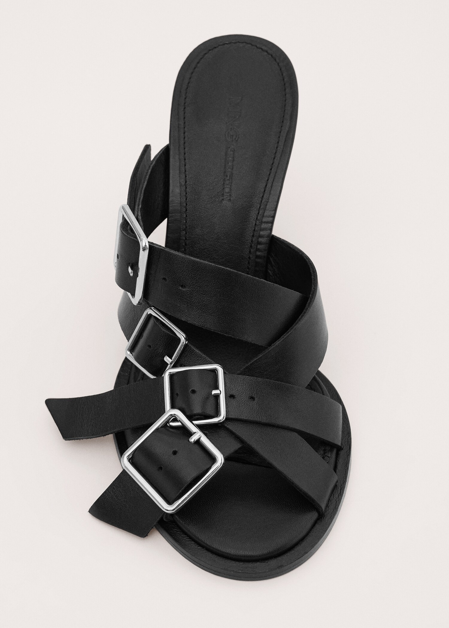 100% leather sandals with buckle straps - Details of the article 3