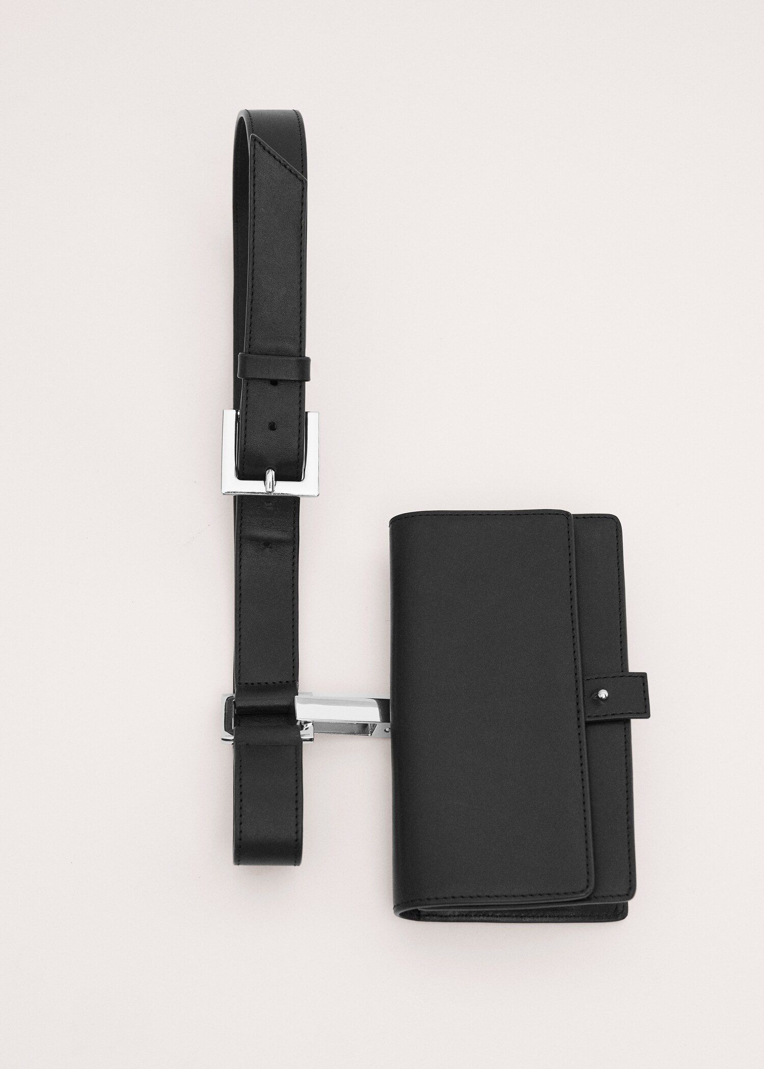 Ремень из 100% натуральной кожи со съемным кошельком - Деталь изделия 4