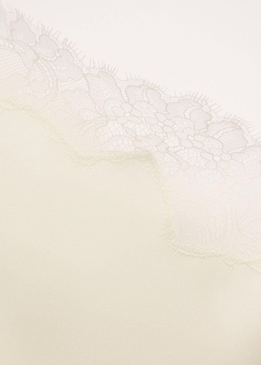 Asymmetric satin lace top - image 4