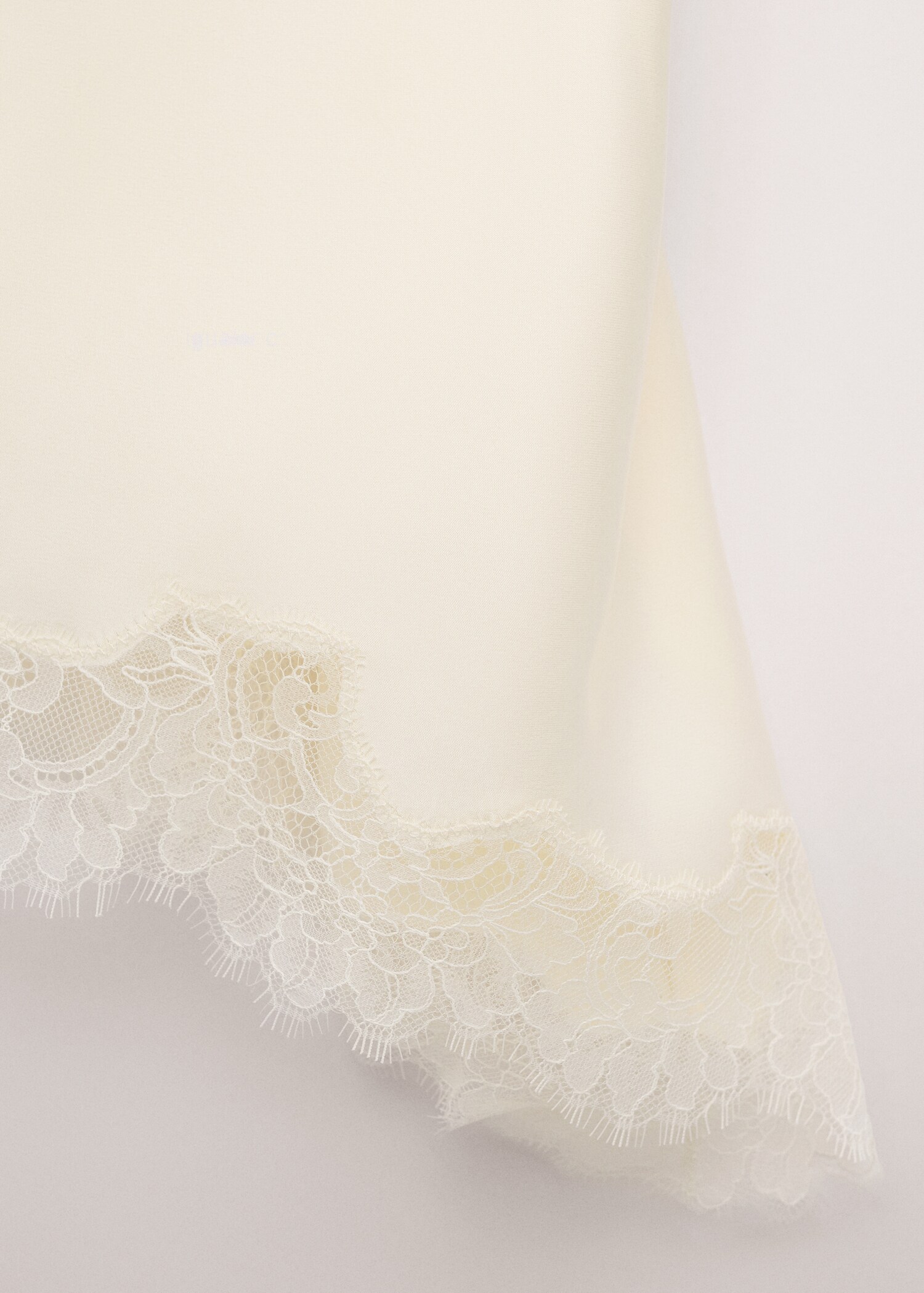Asymmetric satin lace top - Details of the article 8