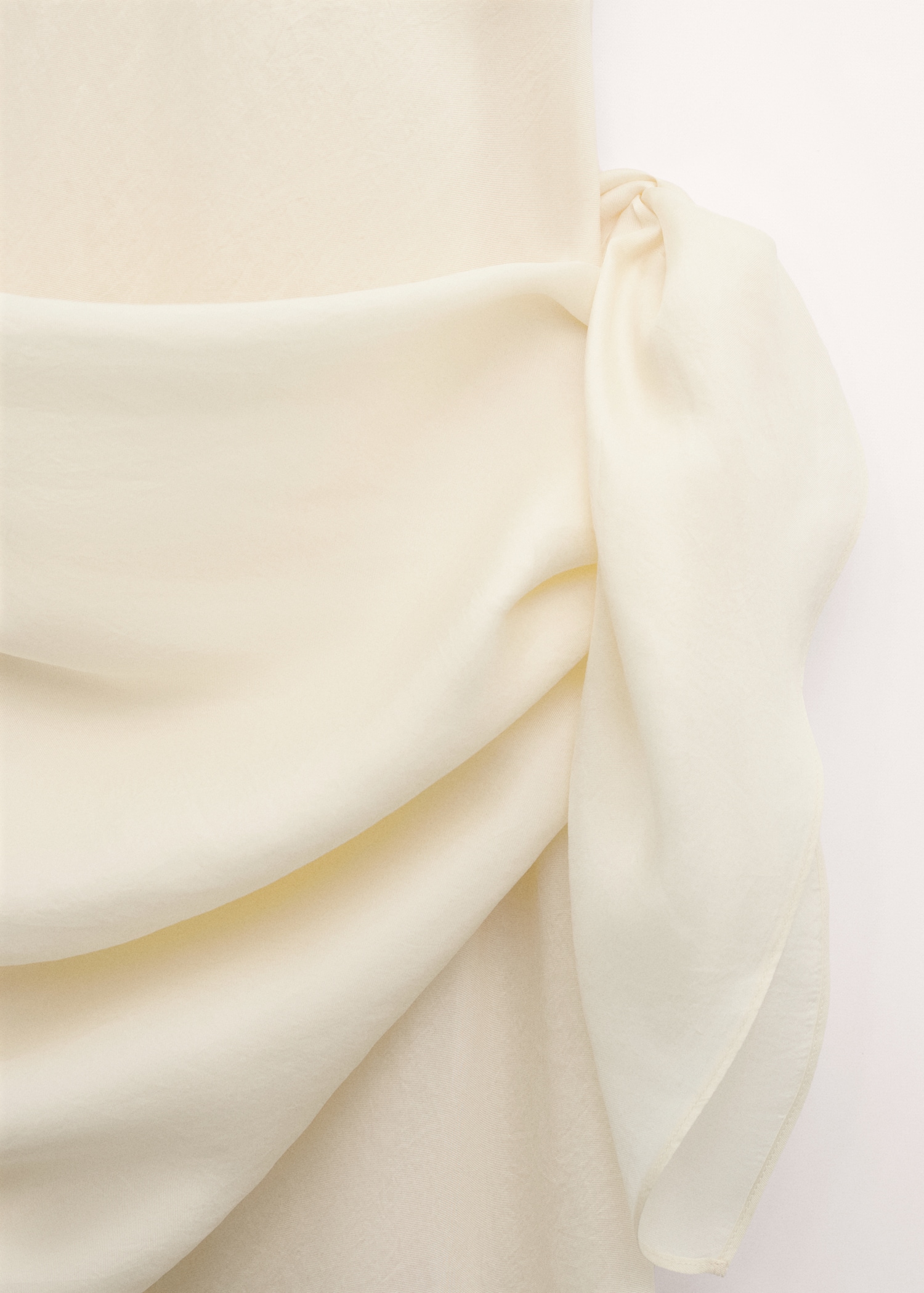 Lyocell combined dress with scarf detail - Details of the article 8