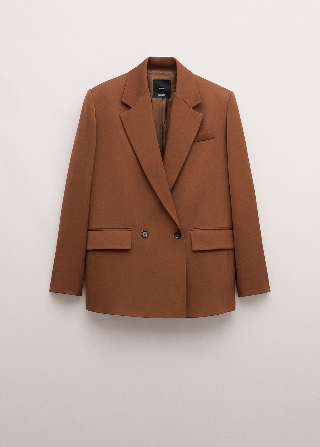 Double-breasted suit blazer - image 5