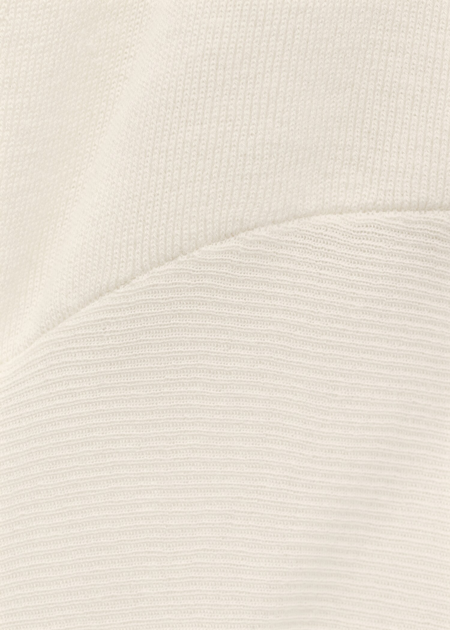 Wool V-neck top with knot detail - Details of the article 0