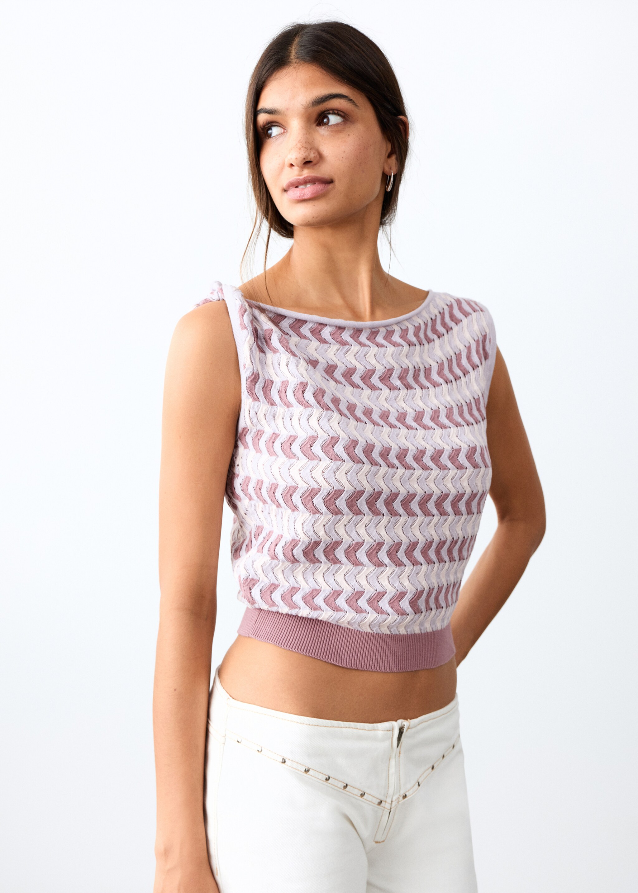 Top niki - Plan moyen, Rose. Ref: 27074771-00.