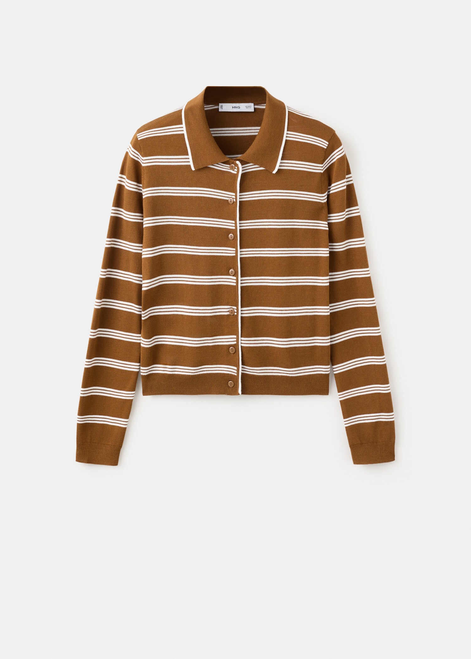 Cardigan with shirt collar - Article without model