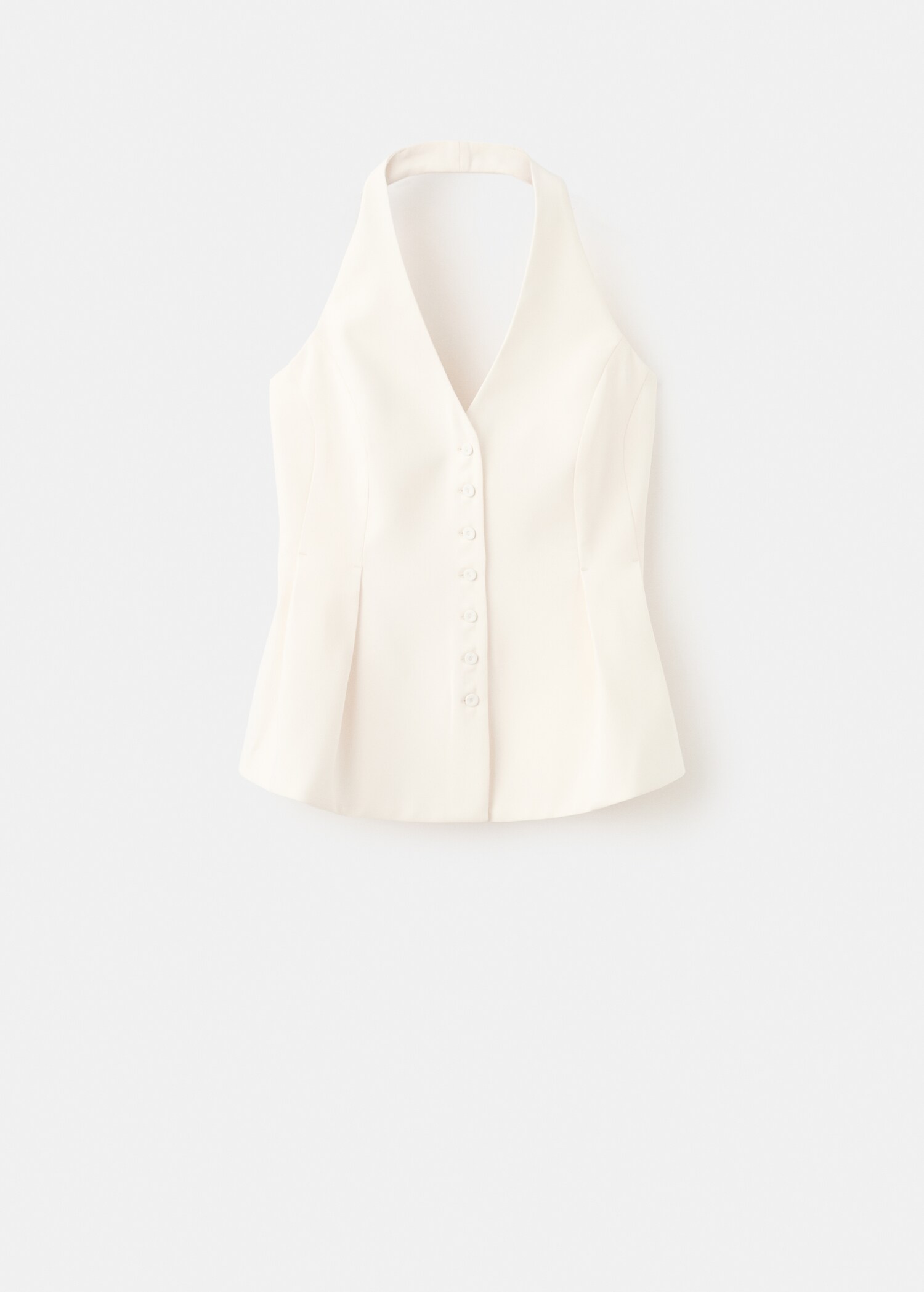 Peplum haltertop - Artikel zonder model