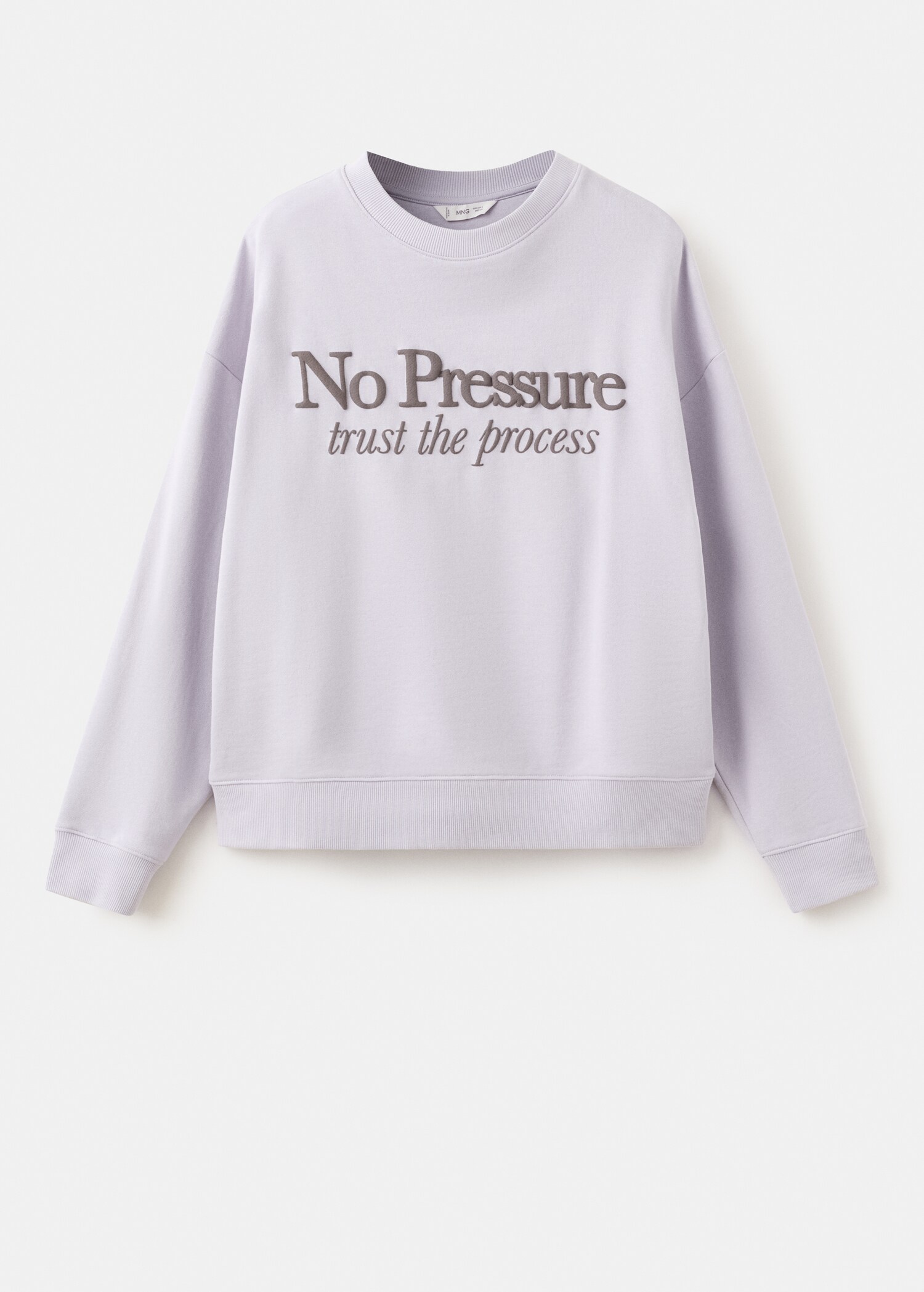 Baumwoll-Sweatshirt mit Schriftzug - Artikel ohne Model